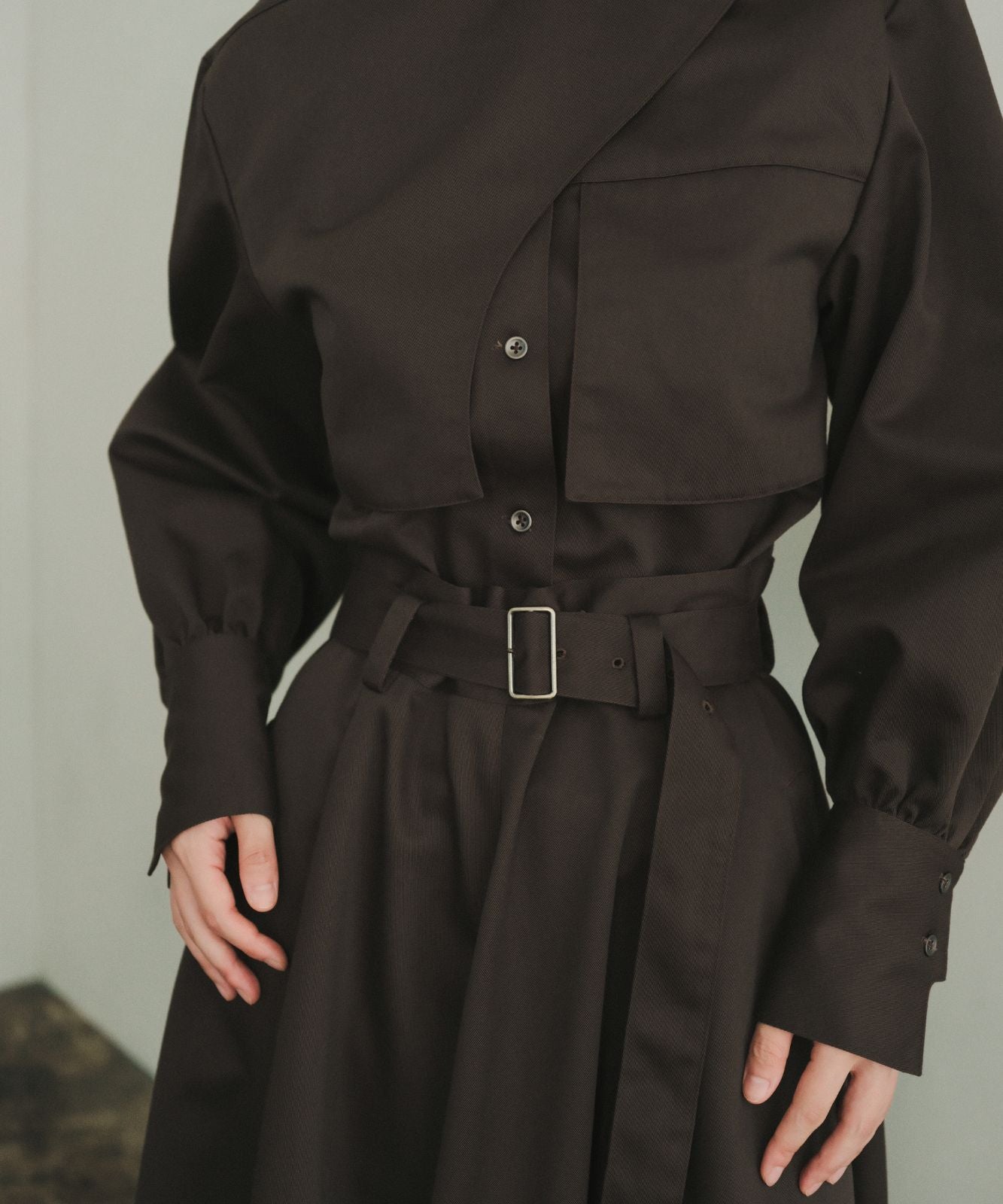 ≪通常販売≫stand collar trench blouse(スタンドカラー トレンチブラウス)