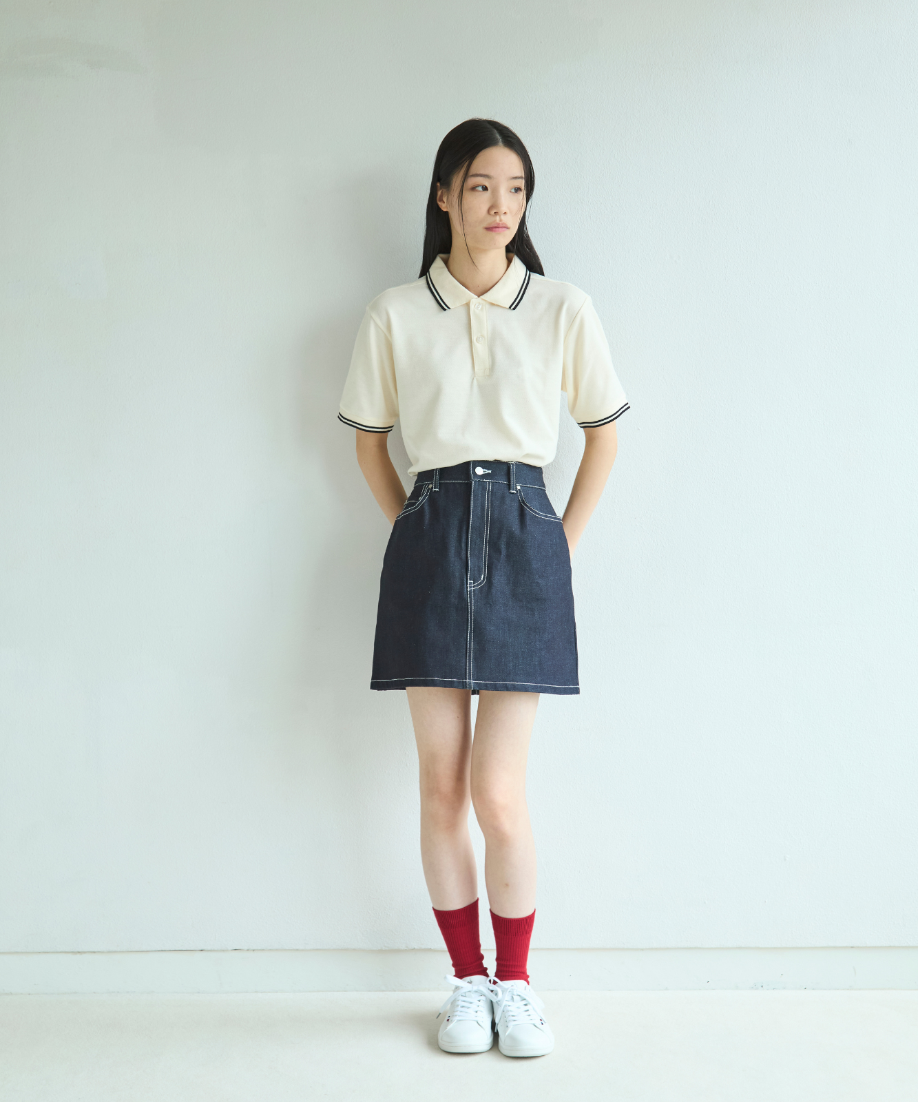 ≪通常販売≫adjust denim mini skirt(アジャストデニムミニスカート)