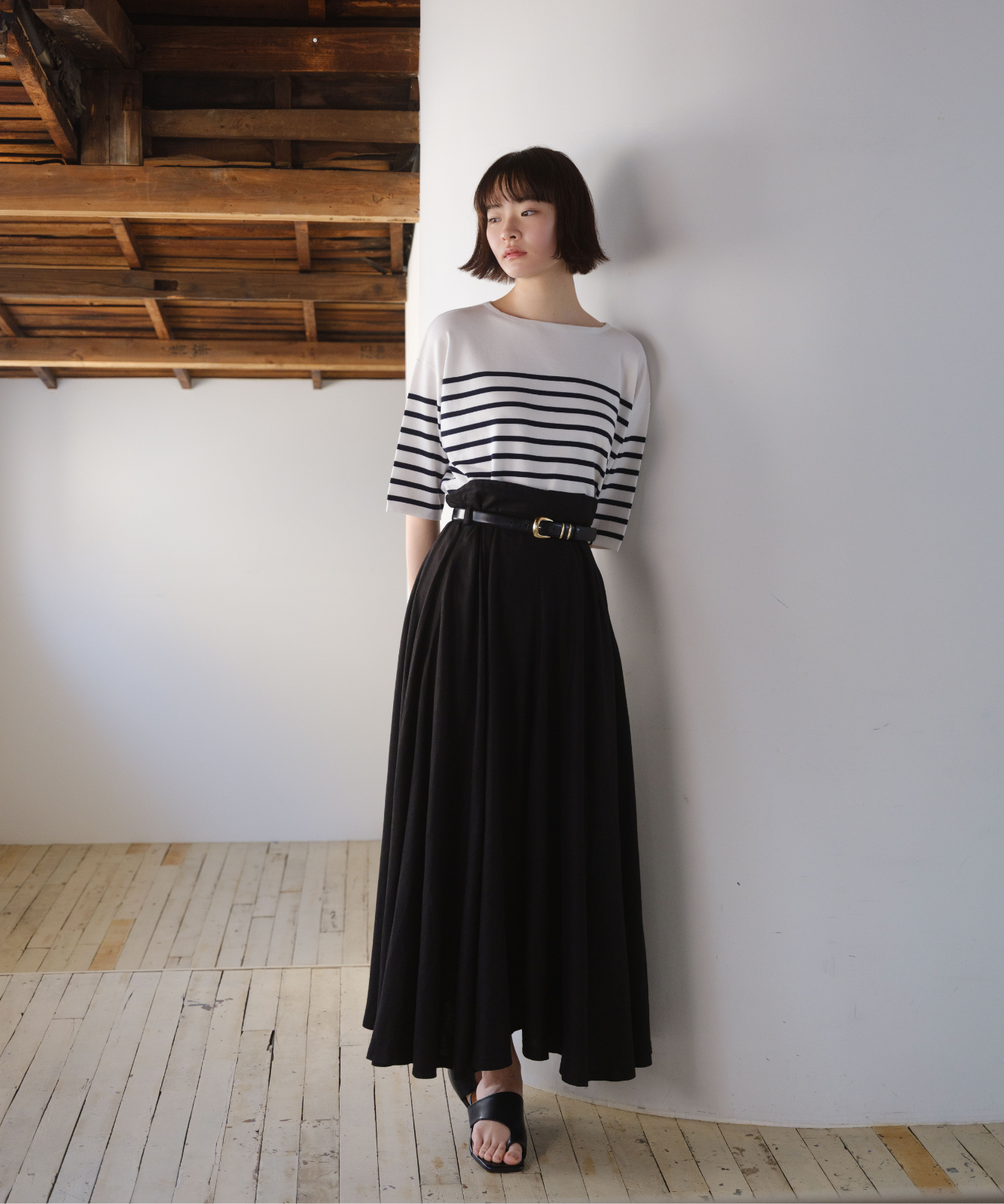 ≪通常販売≫linen flare skirt (リネンフレアスカート)