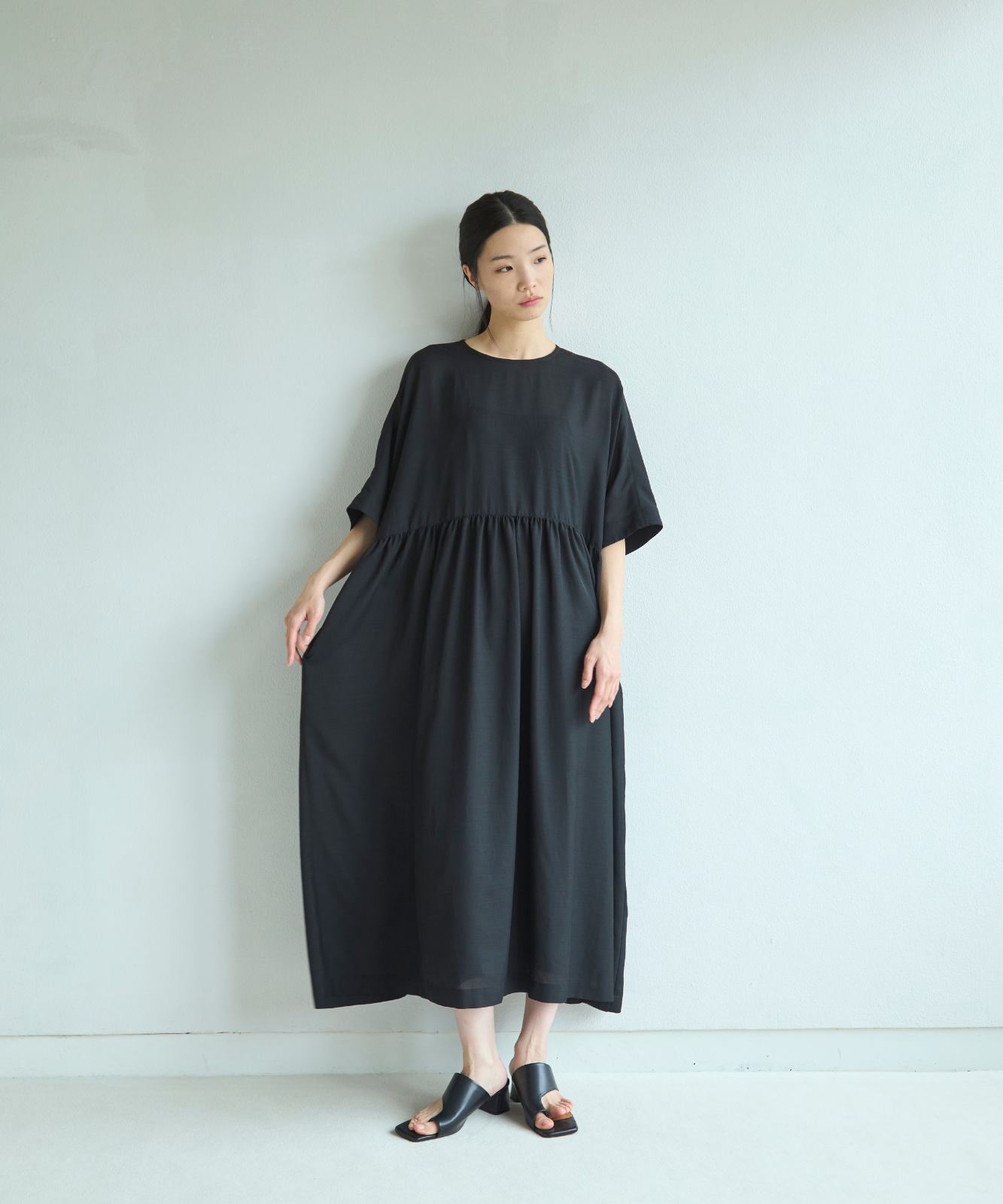 ≪通常販売≫dolman sleeve gather one piece(ドルマンスリーブギャザーワンピース)