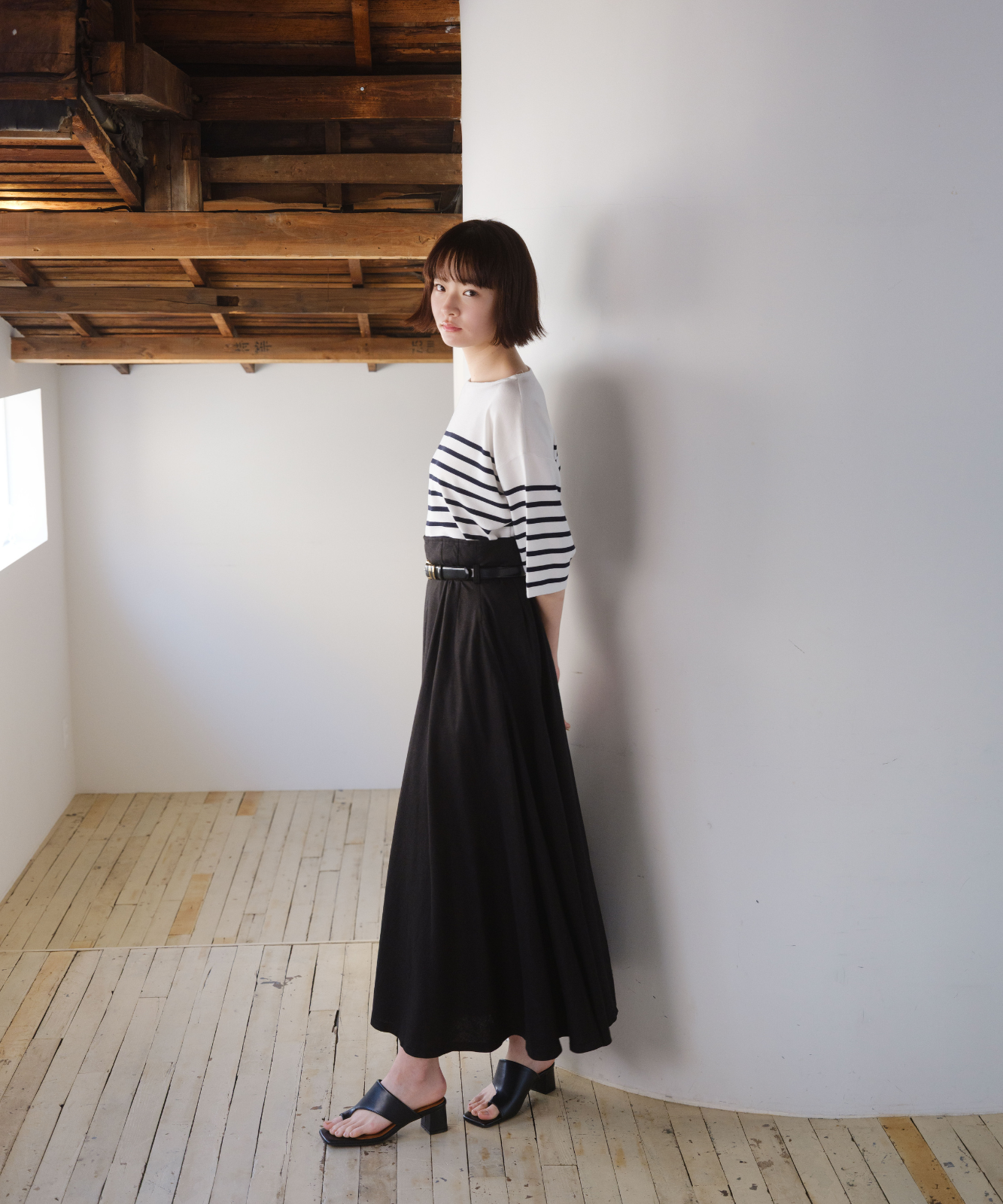 ≪通常販売≫linen flare skirt (リネンフレアスカート)