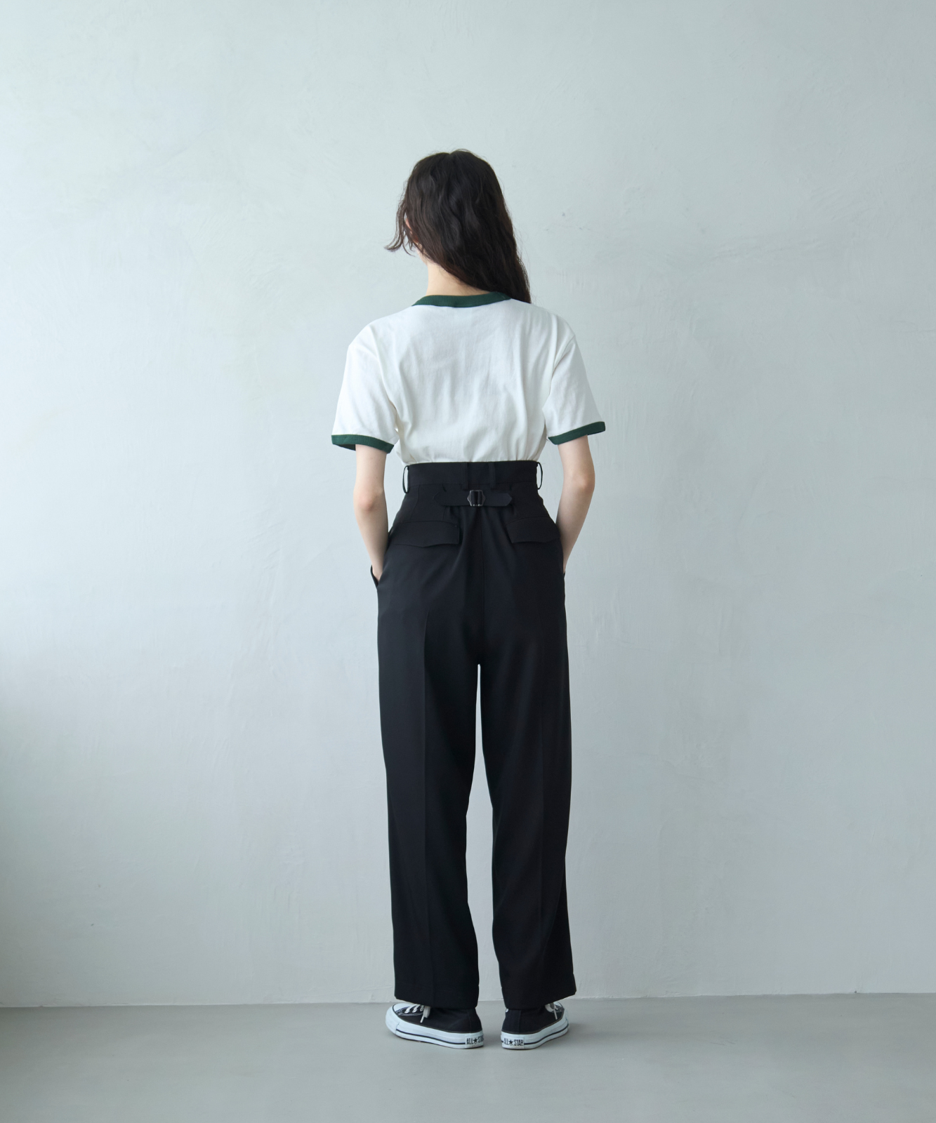 ≪通常販売≫toro tuck slacks(トロタックスラックス)- ブラック -