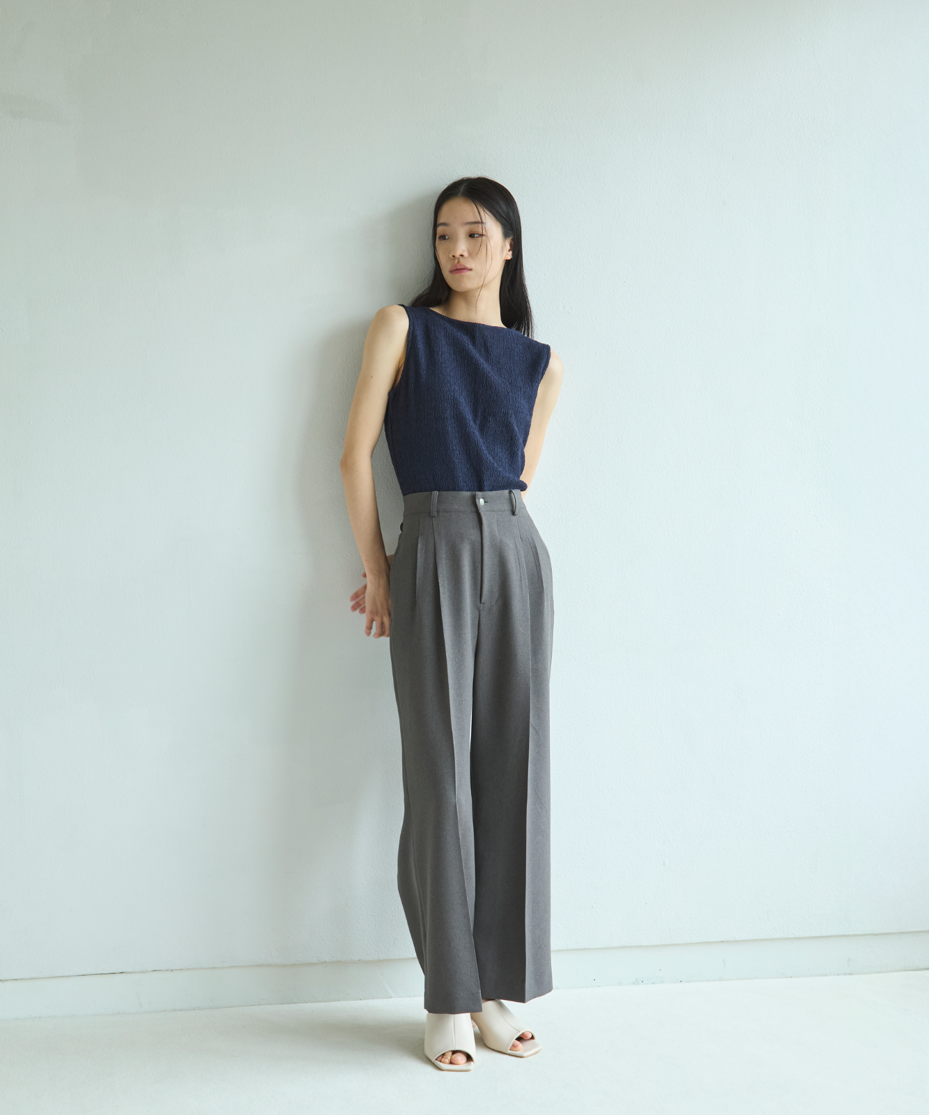 ≪通常販売≫two tuck slacks(ツータックスラックス)