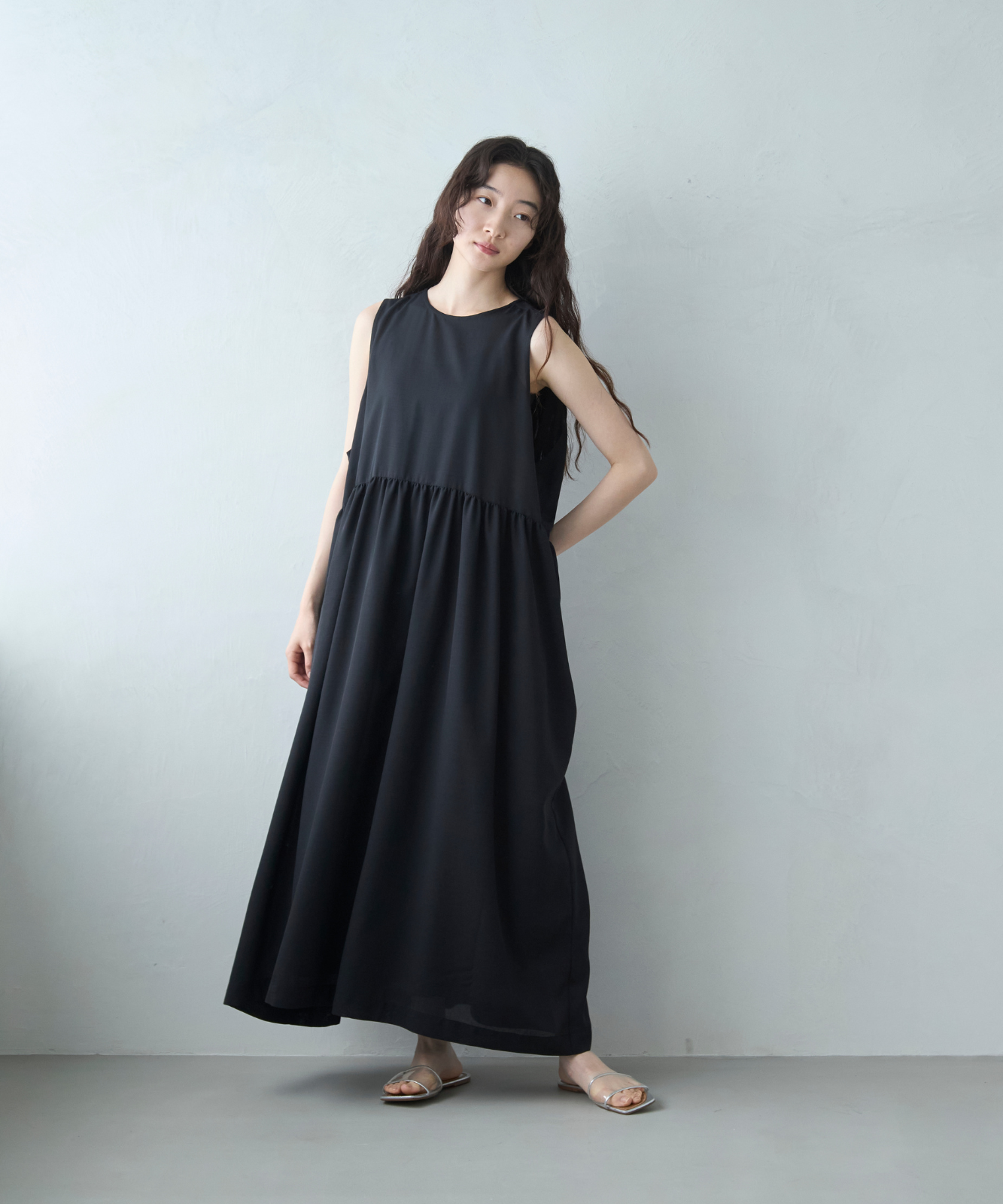 ≪通常販売≫no-sleeve gather one piece(ノースリーブギャザーワンピース)≪2026年7月22日12:00販売開始≫