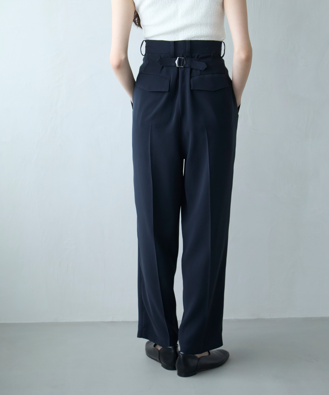 ≪通常販売≫toro tuck slacks(トロタックスラックス)- ネイビー -