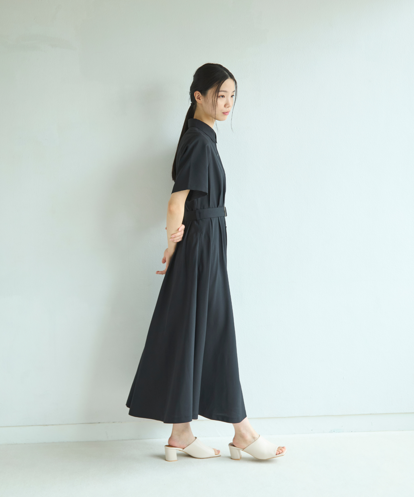 ≪予約販売≫【THE DRESS #62】shirt collar classical easy one piece(シャツカラークラシカルイージーワンピース)≪2025年6月13日17:00販売開始≫≪2025年7月発送予定≫