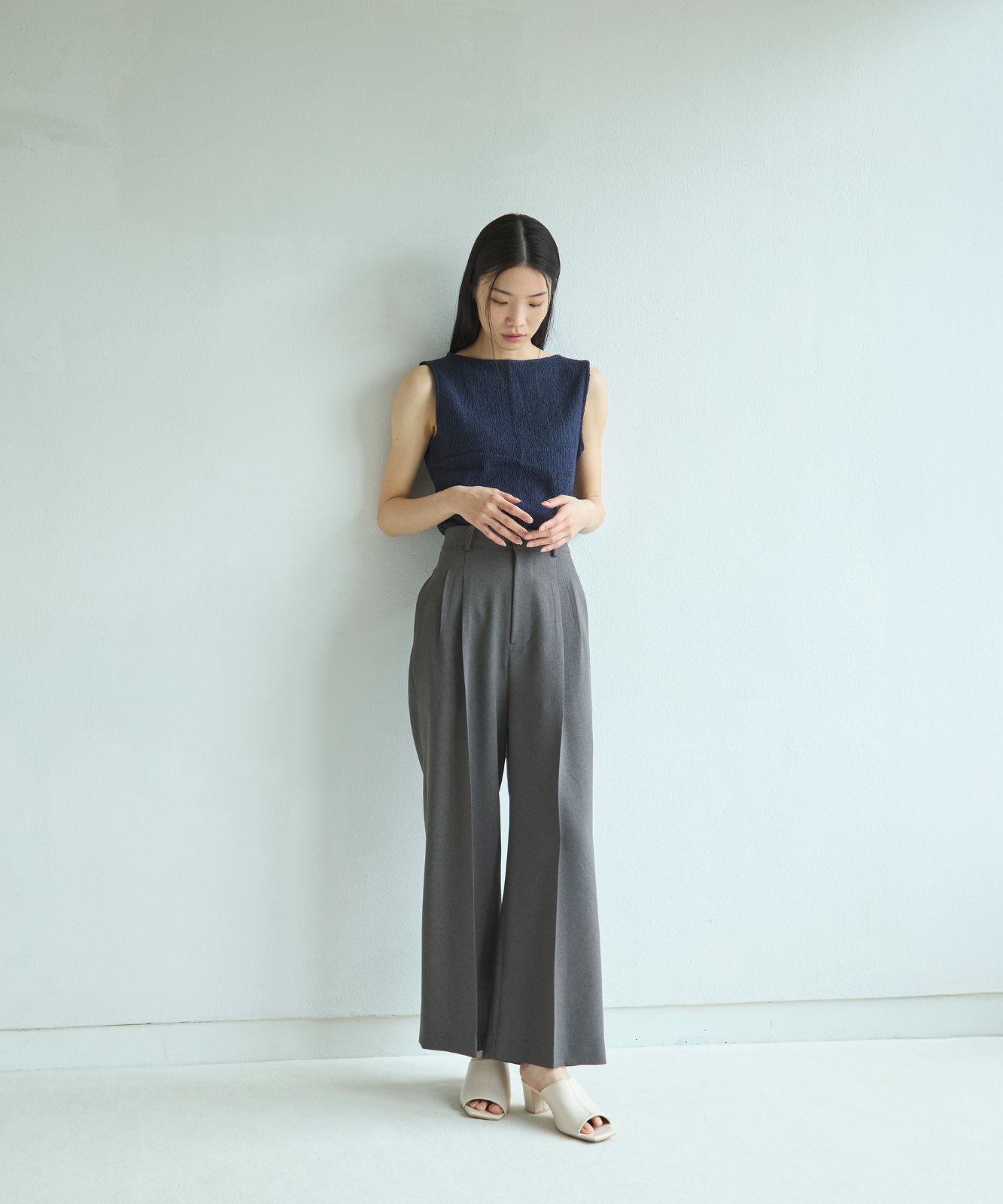 ≪通常販売≫two tuck slacks(ツータックスラックス)