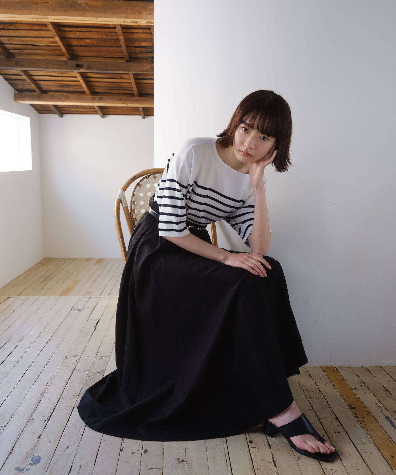 ≪通常販売≫linen flare skirt (リネンフレアスカート)
