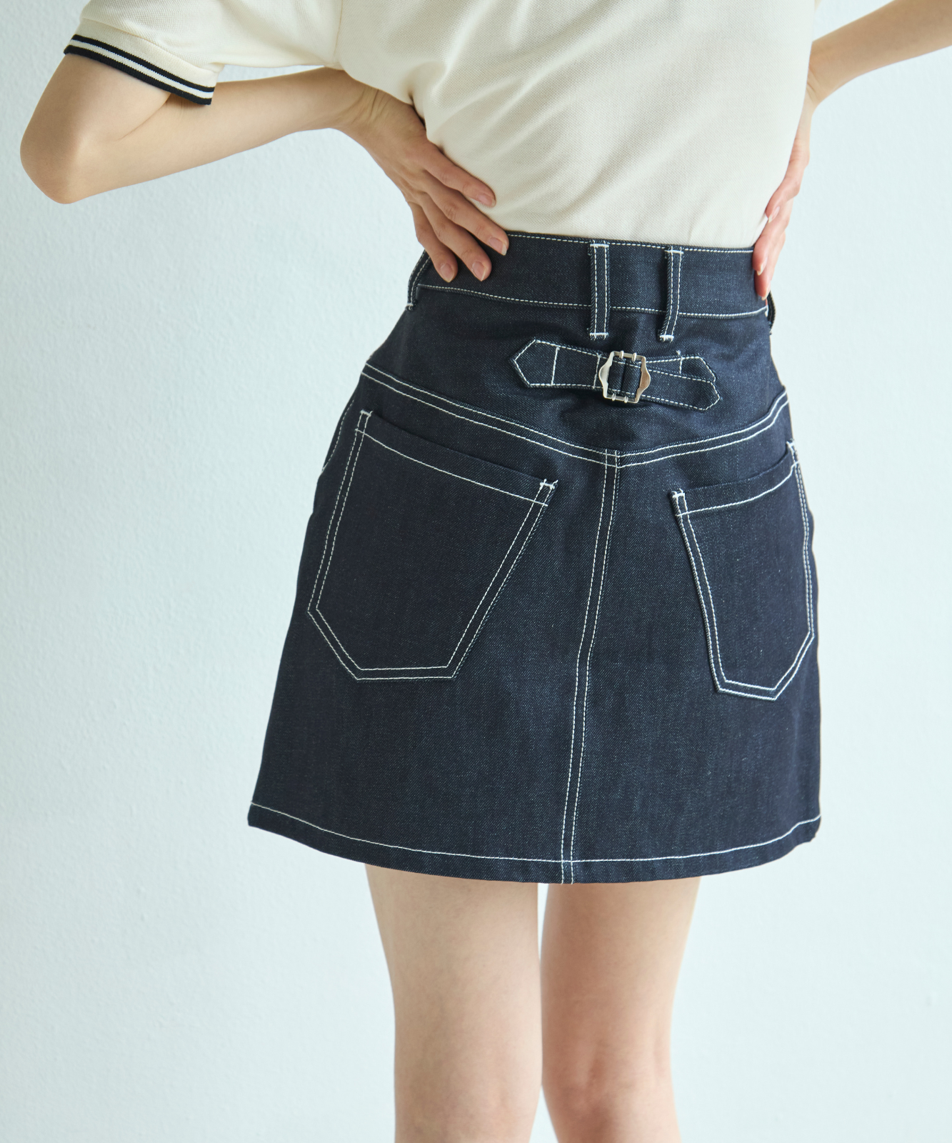 ≪通常販売≫adjust denim mini skirt(アジャストデニムミニスカート)