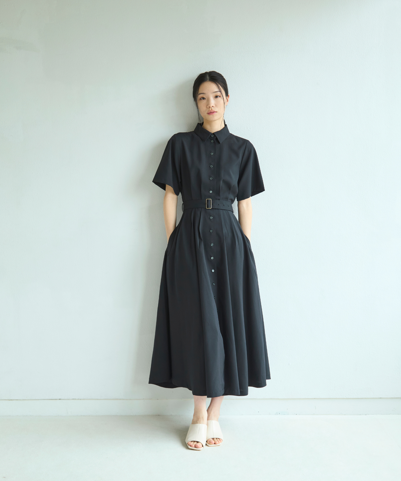 ≪通常販売≫【THE DRESS #62】shirt collar classical easy one piece(シャツカラークラシカルイージーワンピース)≪2026年05月22日12:00販売開始≫