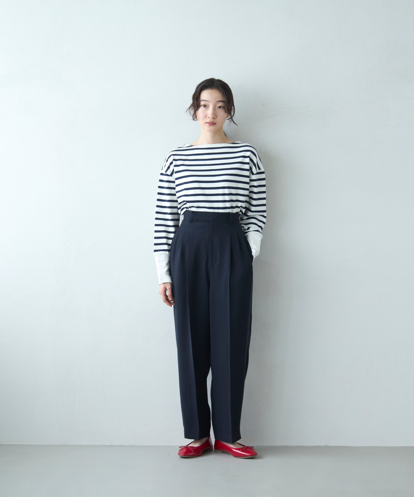 ≪通常販売≫toro tuck slacks(トロタックスラックス)- ネイビー -