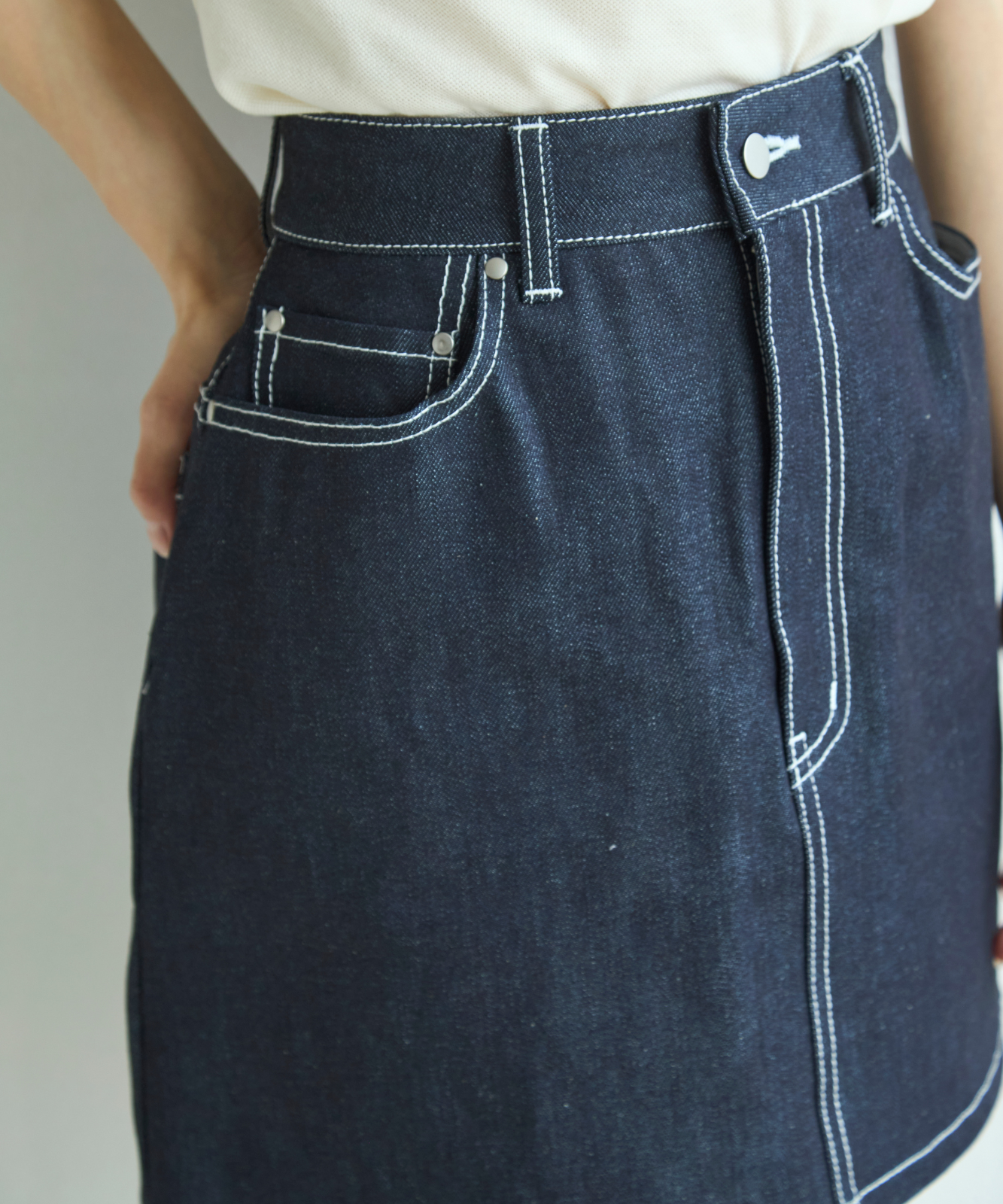 ≪通常販売≫adjust denim mini skirt(アジャストデニムミニスカート)