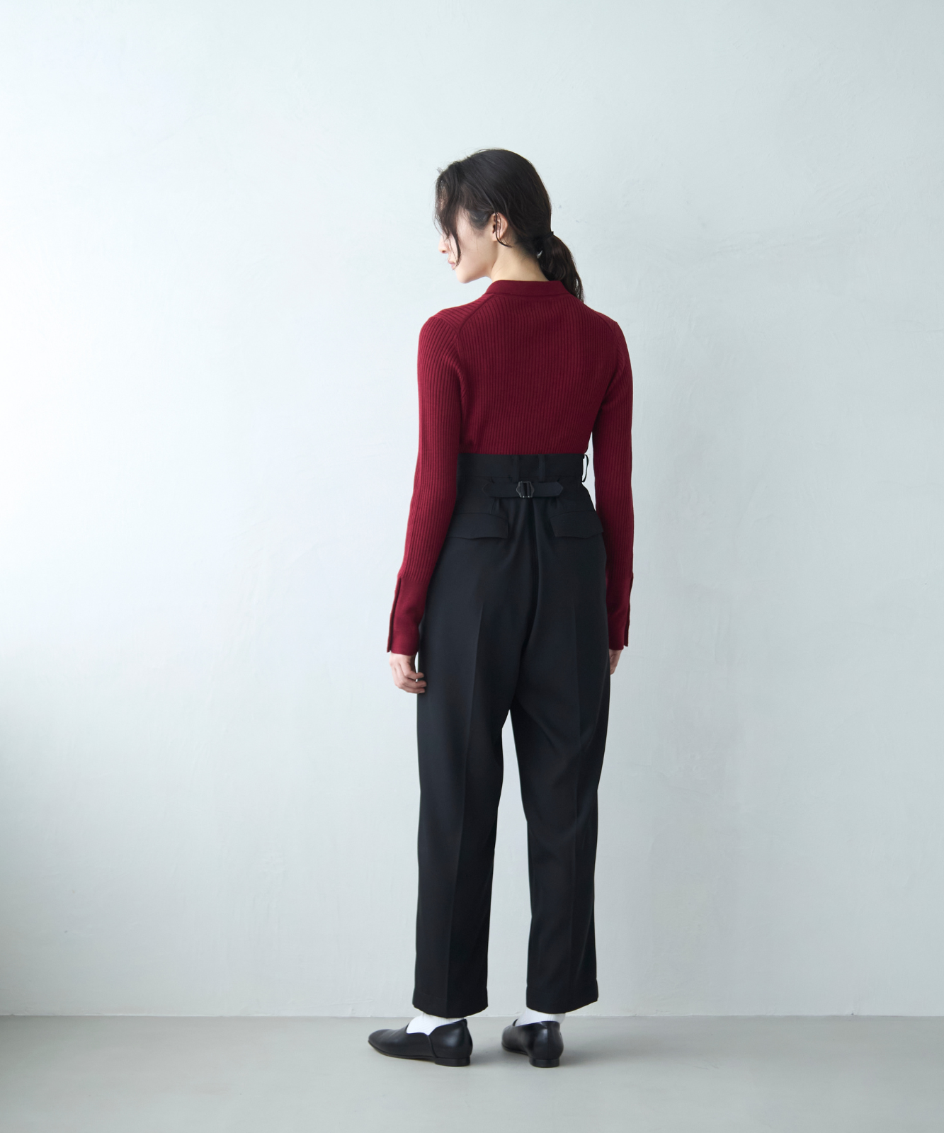 ≪通常販売≫toro tuck slacks(トロタックスラックス)- ブラック -