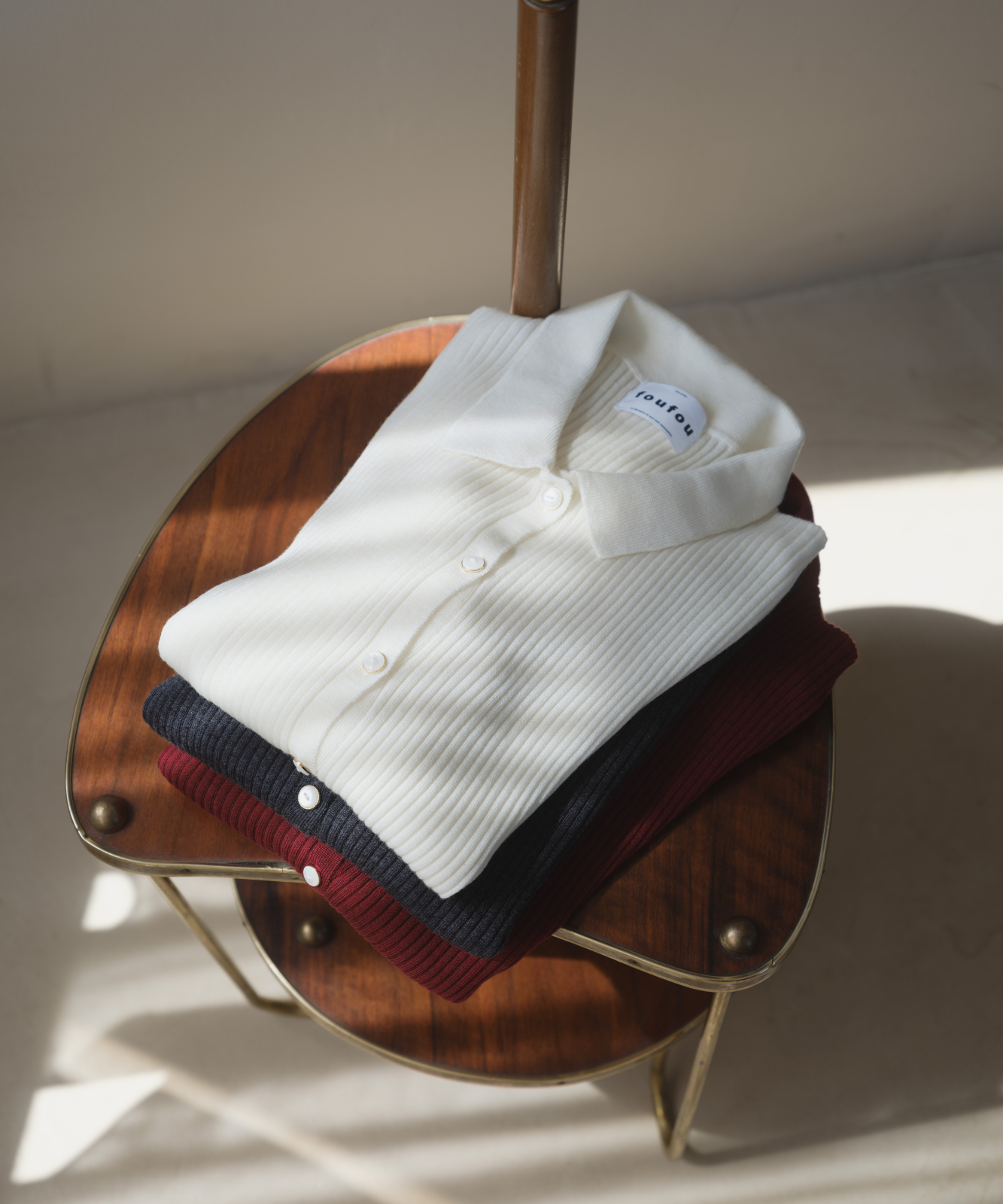 ≪通常販売≫knit polo cardigan(ニットポロカーディガン)