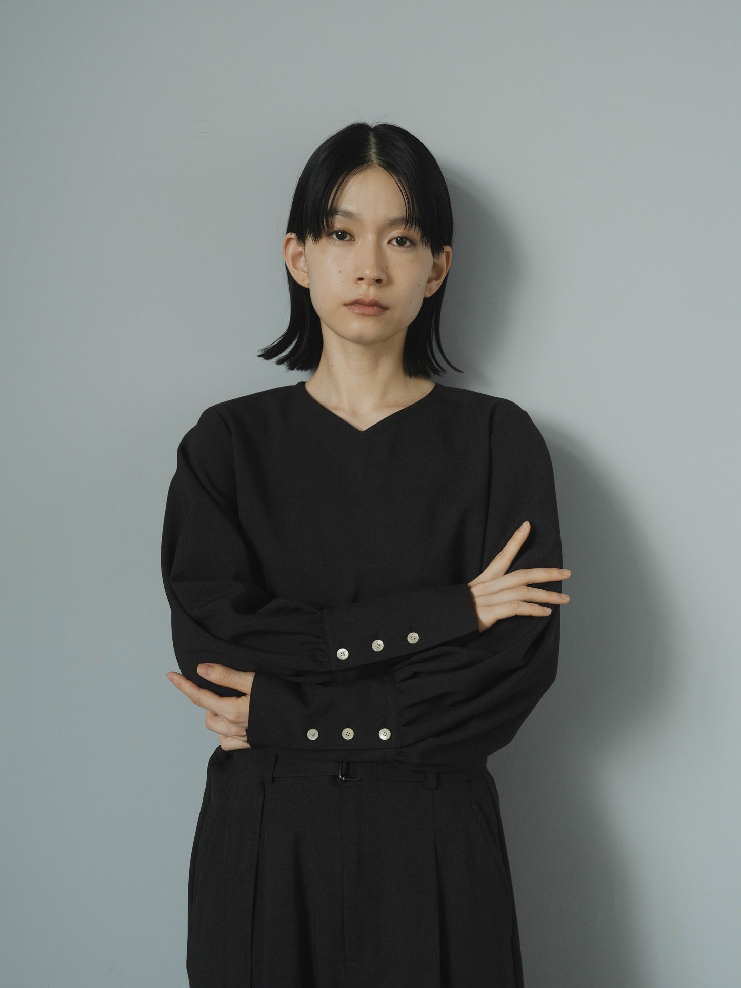 ≪通常販売≫vneck easy long blouse(Vネックイージーロングブラウス)≪2025年8月26日15:00販売開始≫