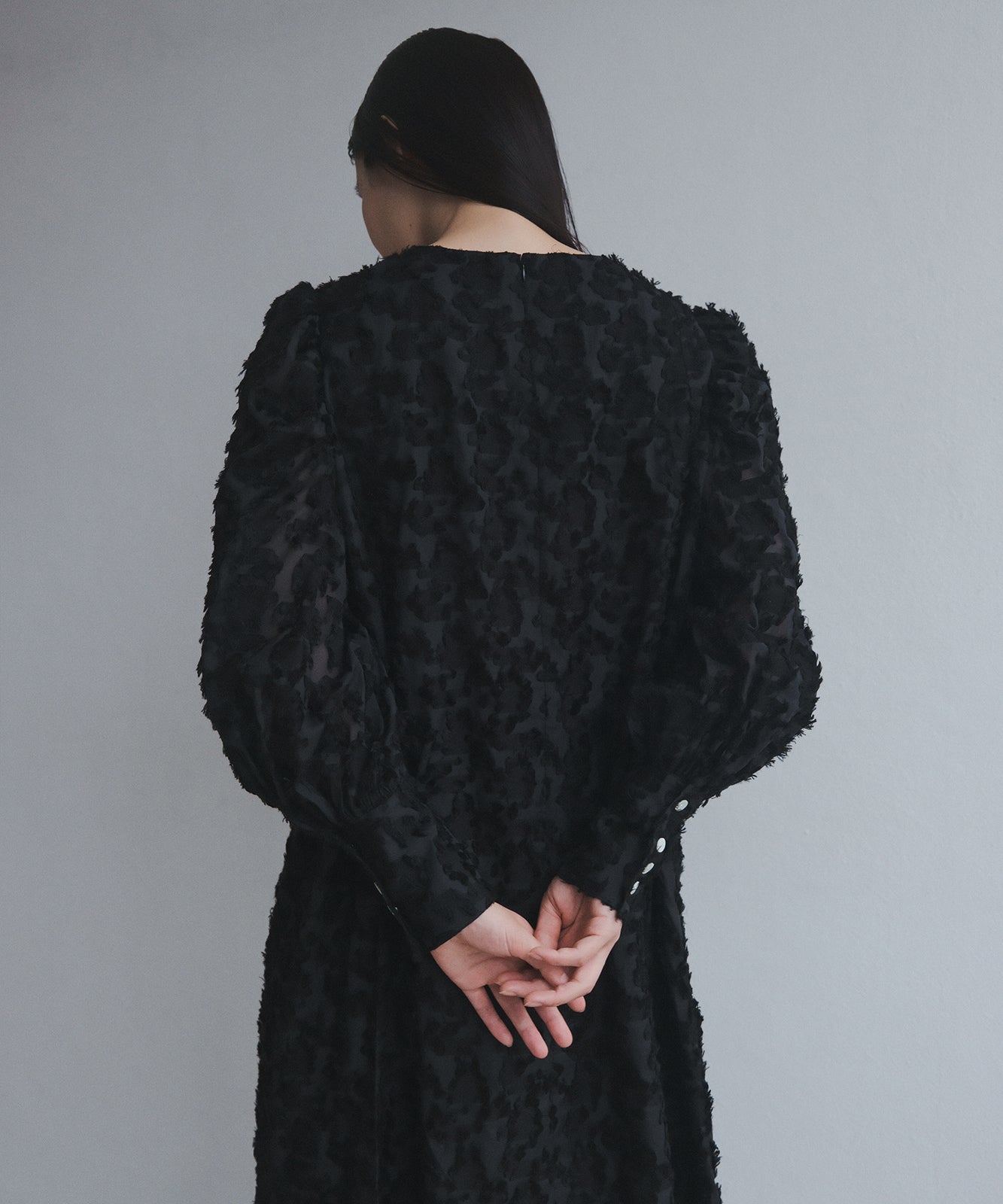 ≪予約販売≫foufou jacquard dress #03 "prep”(ジャカードドレス#03)- ブラック -≪2023年7月3日21:00販売開始≫≪2023年10月下旬発送予定≫