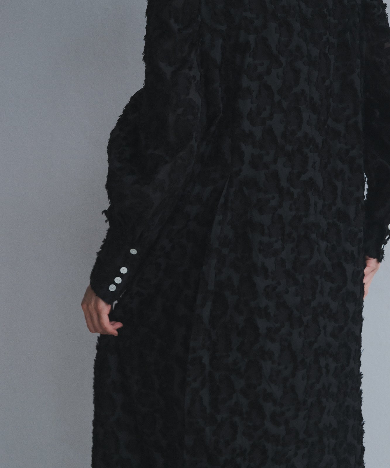 ≪予約販売≫foufou jacquard dress #03 "prep”(ジャカードドレス#03)- ブラック -≪2023年7月3日21:00販売開始≫≪2023年10月下旬発送予定≫