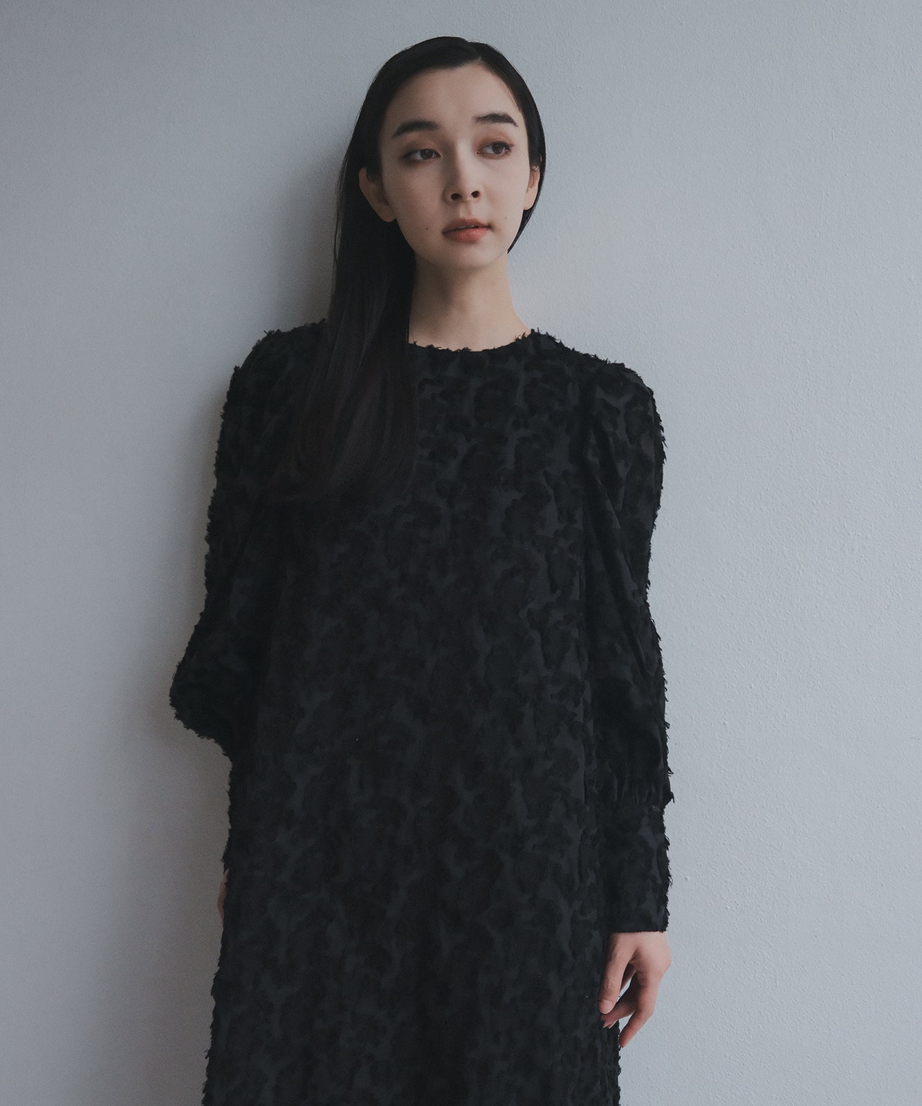 ≪予約販売≫foufou jacquard dress #03 "prep”(ジャカードドレス#03)- ブラック -≪2023年7月3日21:00販売開始≫≪2023年10月下旬発送予定≫