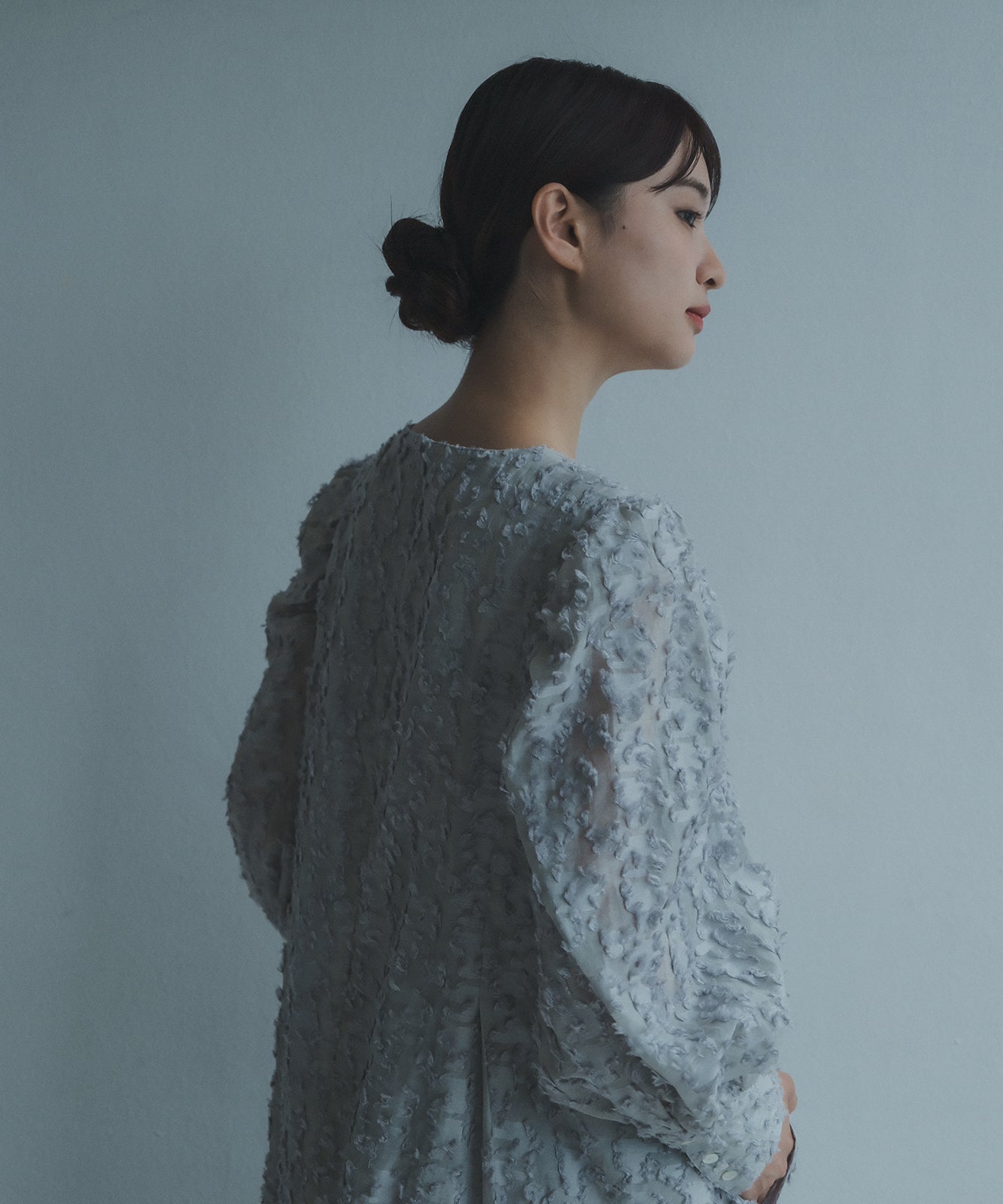 ≪予約販売≫foufou jacquard dress #03 "prep”(ジャカードドレス#03)- ライトグレー -≪2023年7月3日21:00販売開始≫≪2023年10月下旬発送予定≫