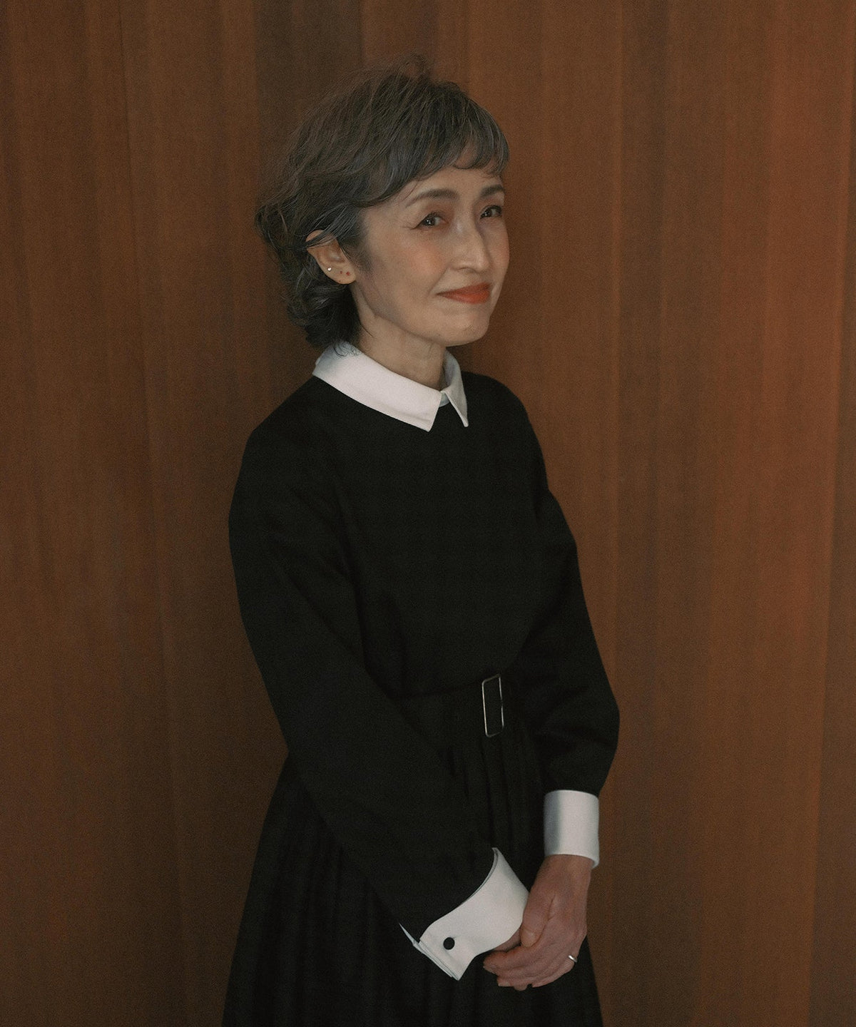 ≪通常販売≫【THE DRESS #32】double cuffs bicolor one piece(ダブルカフスバイカラーワンピース)≪2026年10月2日12:00販売開始≫