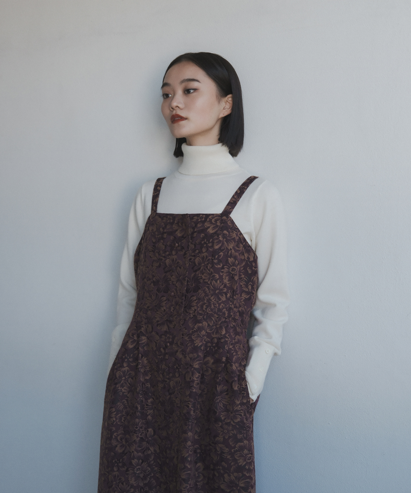 ≪在庫販売≫jacquard square jumper skirt(ジャカードスクエアジャンパースカート)≪2023年10月25日15:00販売開始≫