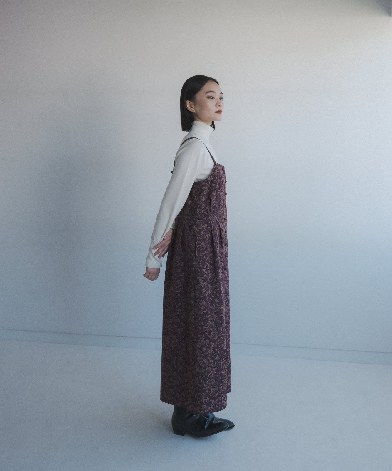 ≪在庫販売≫jacquard square jumper skirt(ジャカードスクエアジャンパースカート)≪2023年10月25日15:00販売開始≫