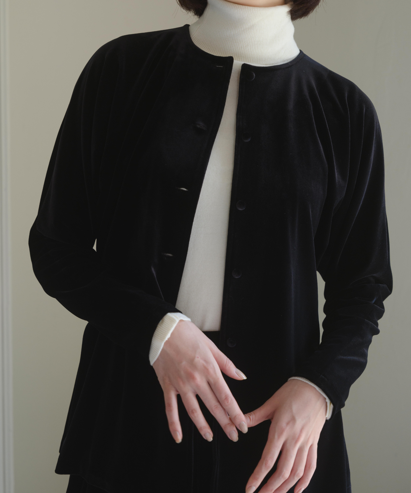 ≪通常販売≫【THE DRESS #25】velour button blouse(ベロアボタンブラウス)≪2025年9月29日15:00販売開始≫