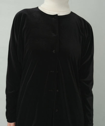 ≪在庫販売≫【THE DRESS #25】velour button blouse（ベロアボタンブラウス）