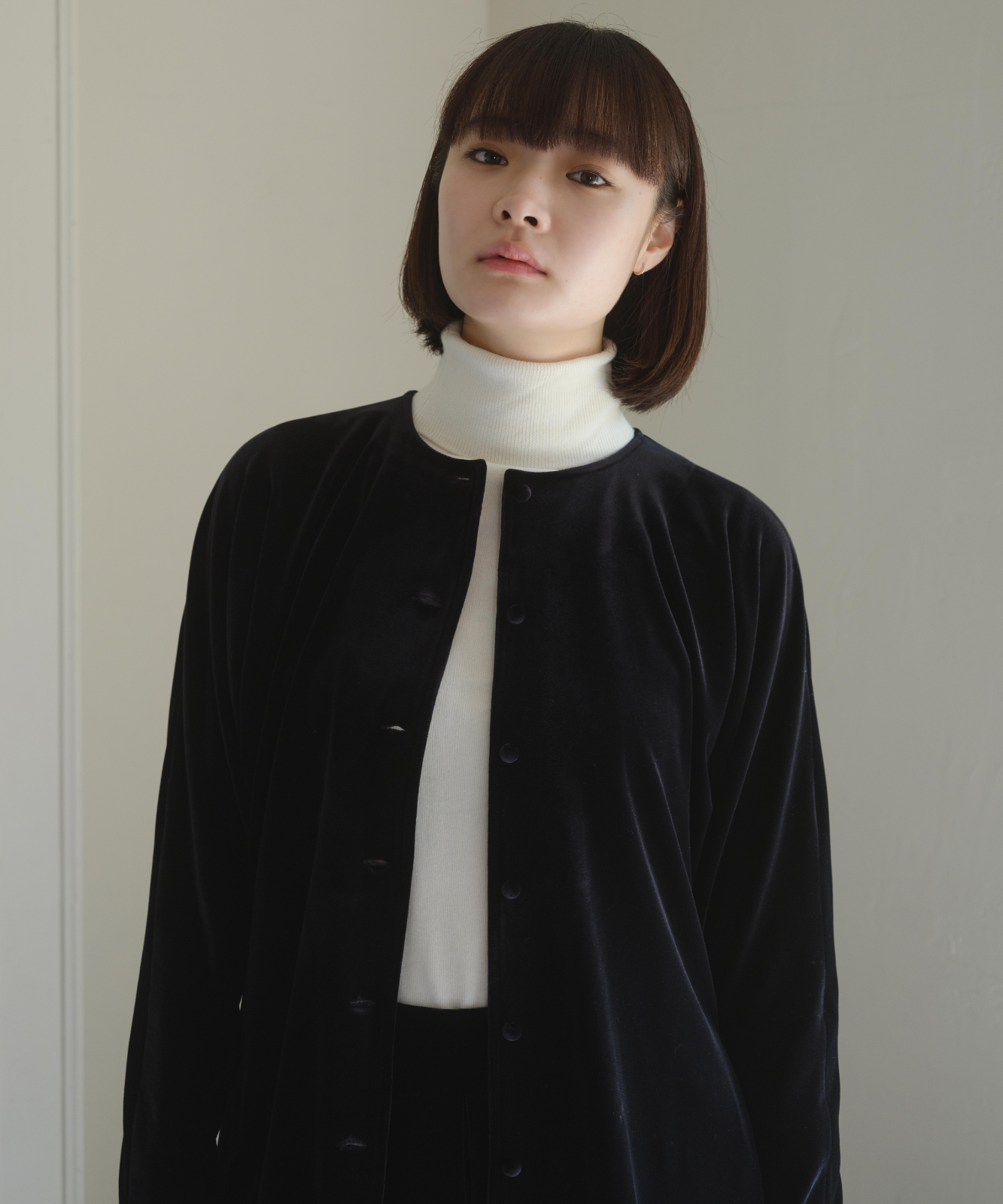 ≪通常販売≫【THE DRESS #25】velour button blouse(ベロアボタンブラウス)≪2025年9月29日15:00販売開始≫