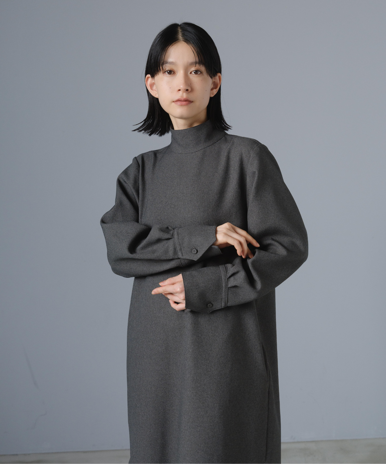 foufou ハイネックプリミティブワンピース Sサイズ ≪通常販売≫high neck primitive one piece(ハイネック