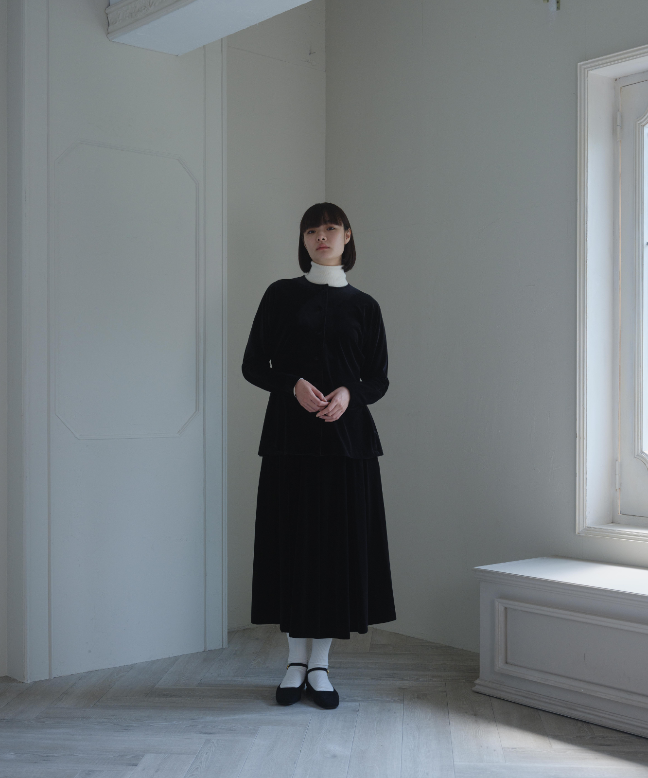 ≪通常販売≫【THE DRESS #25】velour button blouse(ベロアボタンブラウス)≪2025年9月29日15:00販売開始≫