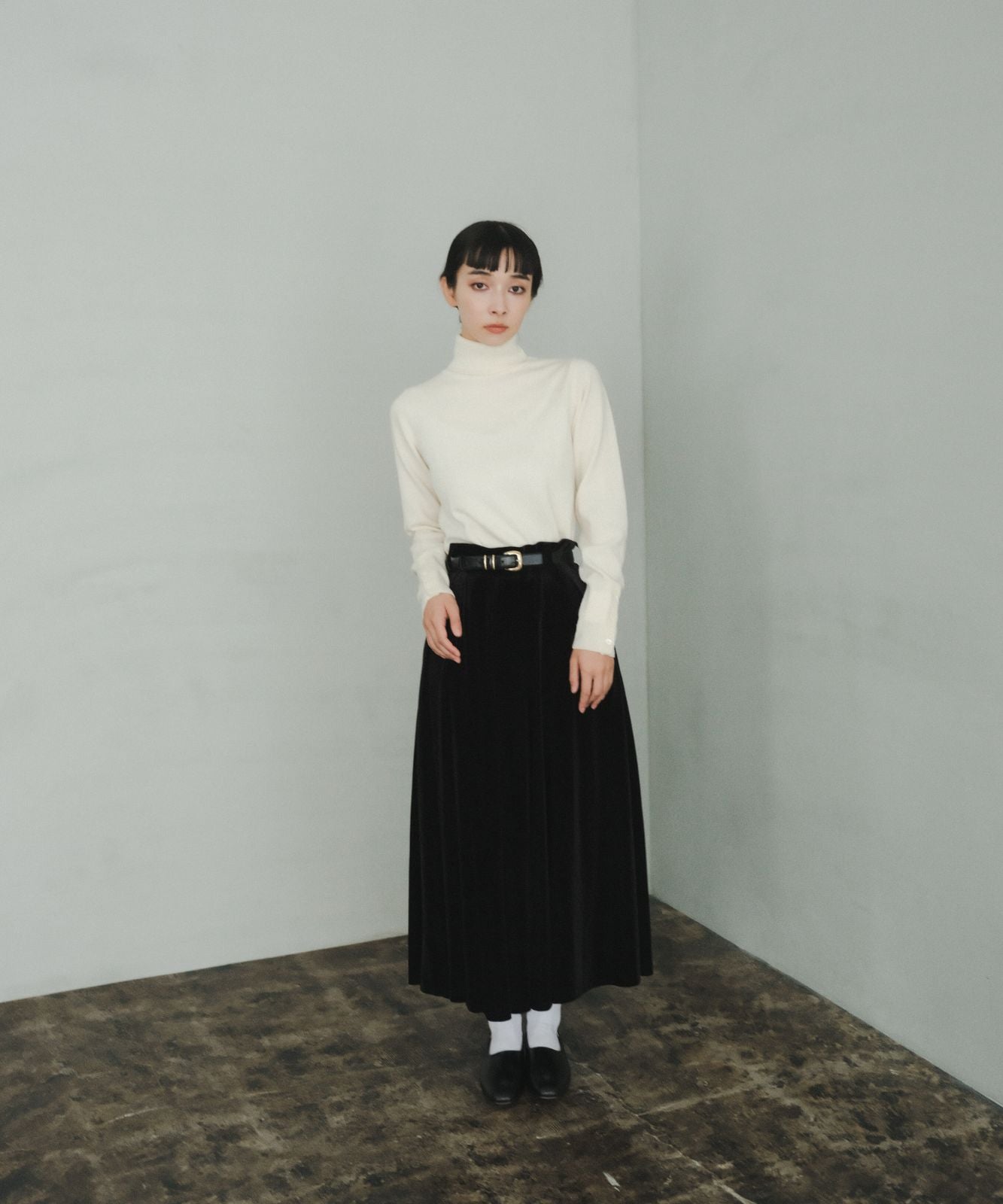 ≪在庫販売≫【THE DRESS #25】velour flare skirt（ベロアフレアスカート）