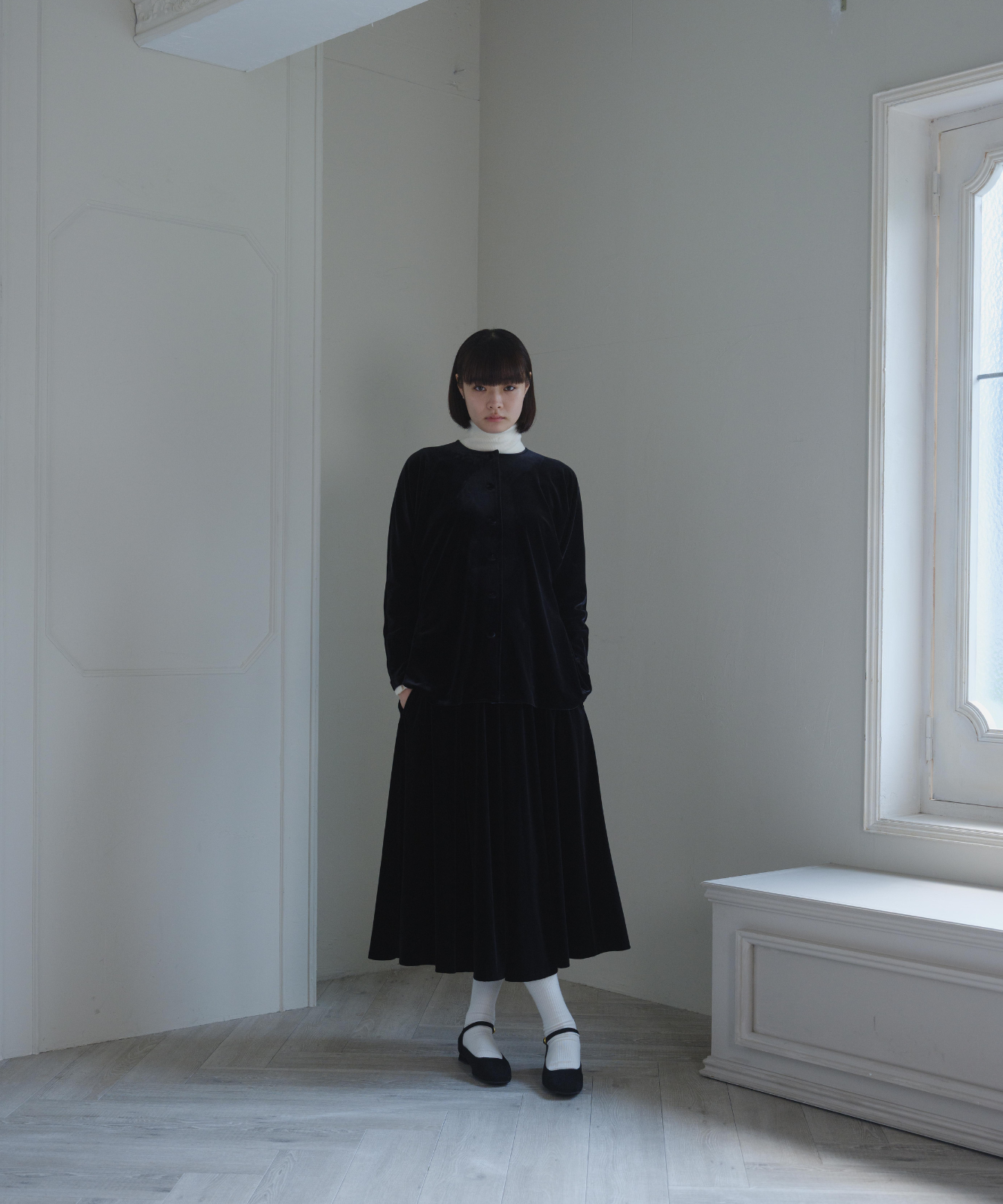 ≪通常販売≫【THE DRESS #25】velour flare skirt(ベロアフレアスカート)≪2025年9月29日15:00販売開始≫