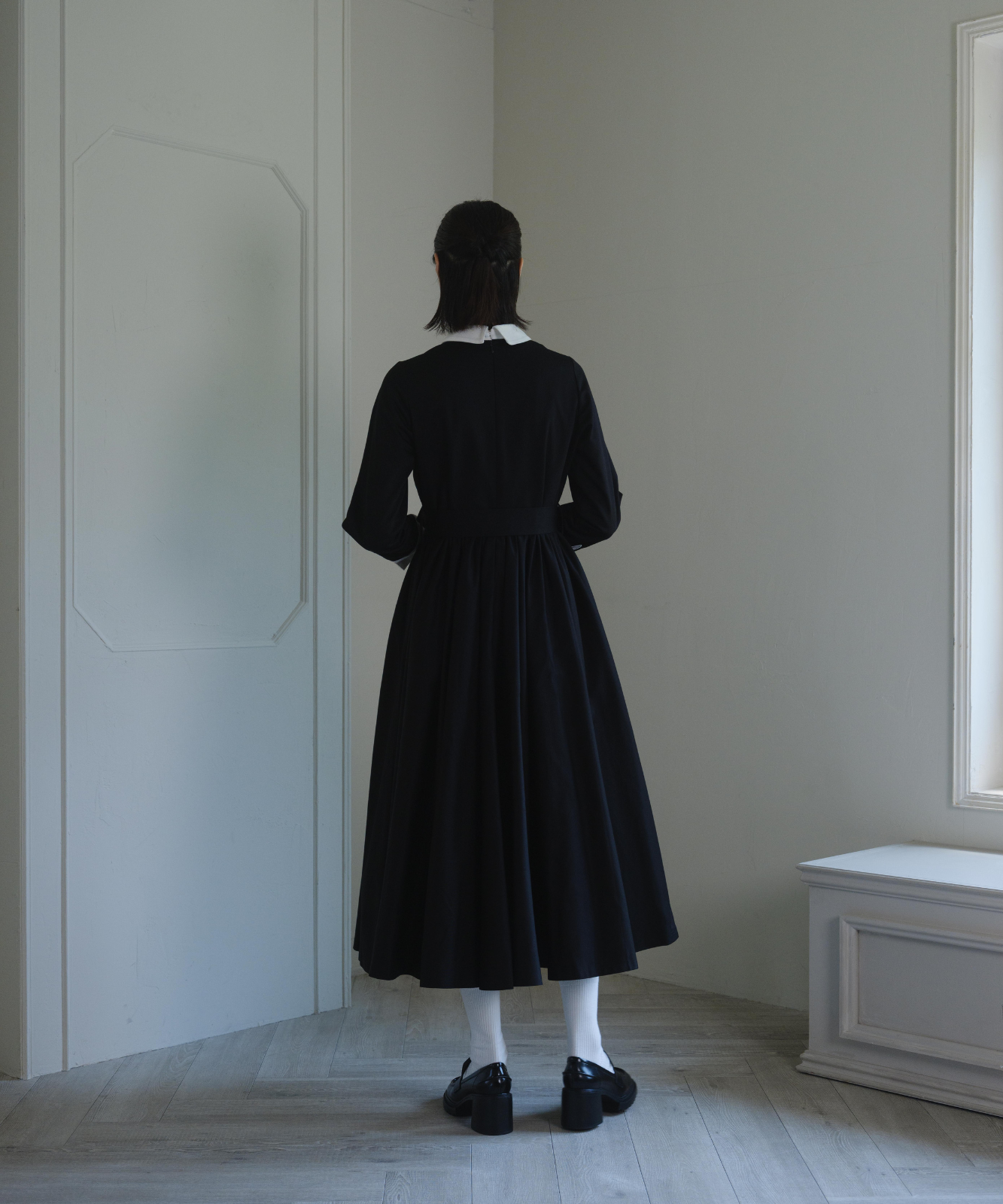 ≪通常販売≫【THE DRESS #32】double cuffs bicolor one piece(ダブルカフスバイカラーワンピース)≪2025年10月7日12:00販売開始≫