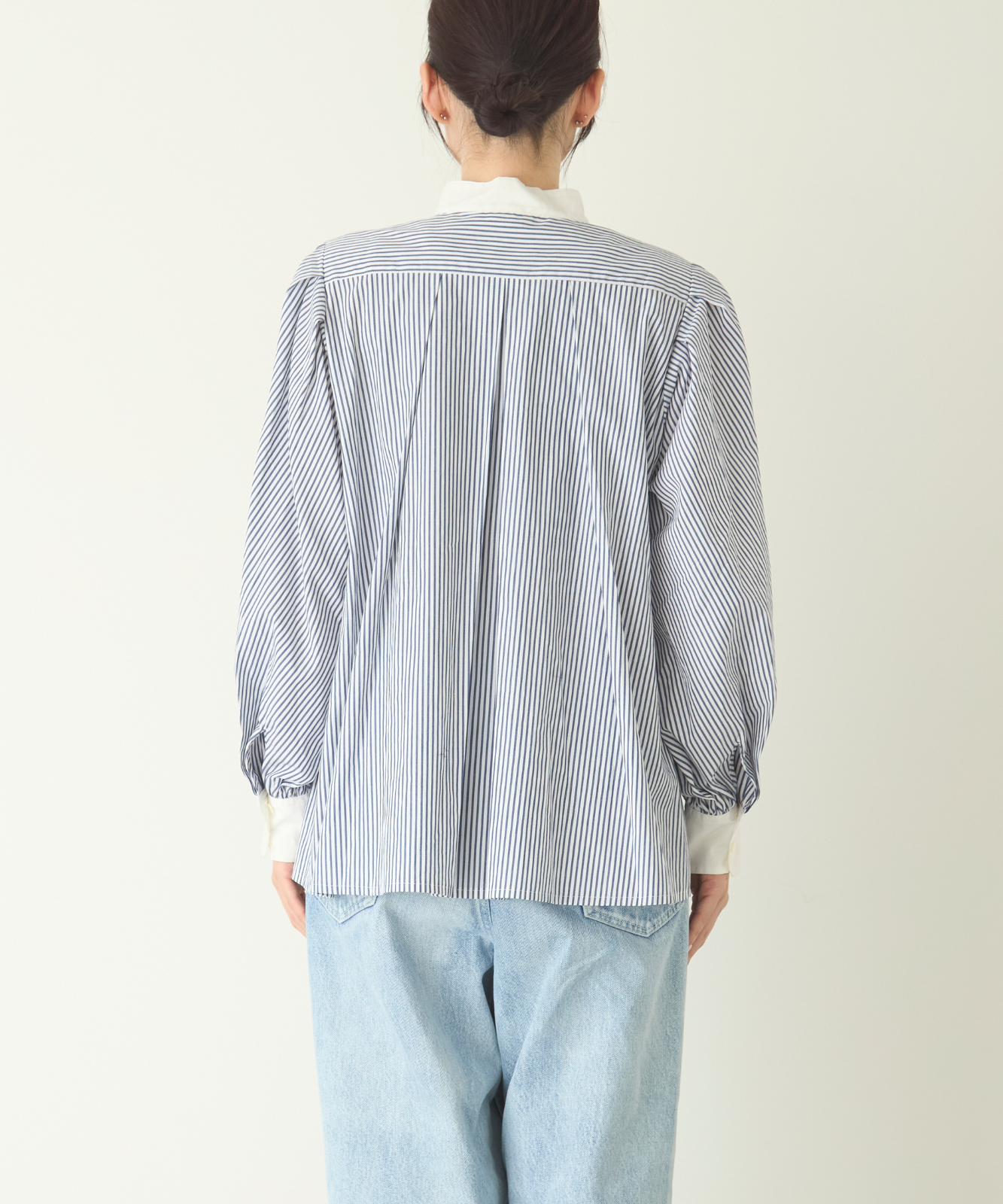 ≪通常販売≫stand collar cleric shirt(スタンドカラークレリックシャツ)