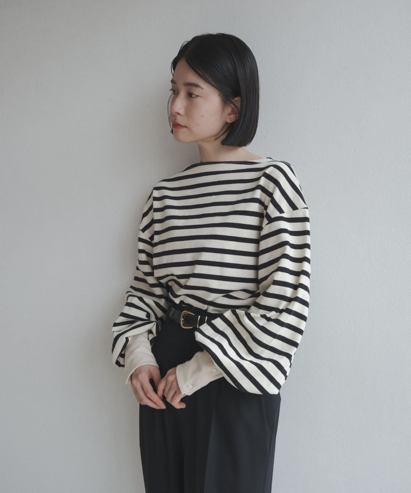 ≪予約販売≫foufou basque shirt -sode powan - (フーフーバスクシャツ - 袖ぽわん -)≪2023年8日11日19:00販売開始≫≪2023年9月下旬発送予定≫
