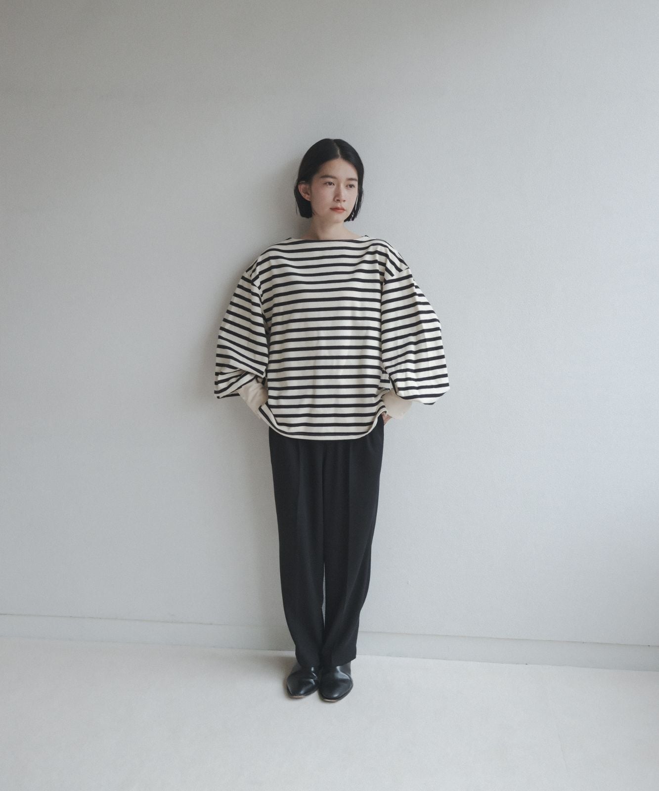 ≪予約販売≫foufou basque shirt -sode powan - (フーフーバスクシャツ - 袖ぽわん -)≪2023年8日11日19:00販売開始≫≪2023年9月下旬発送予定≫