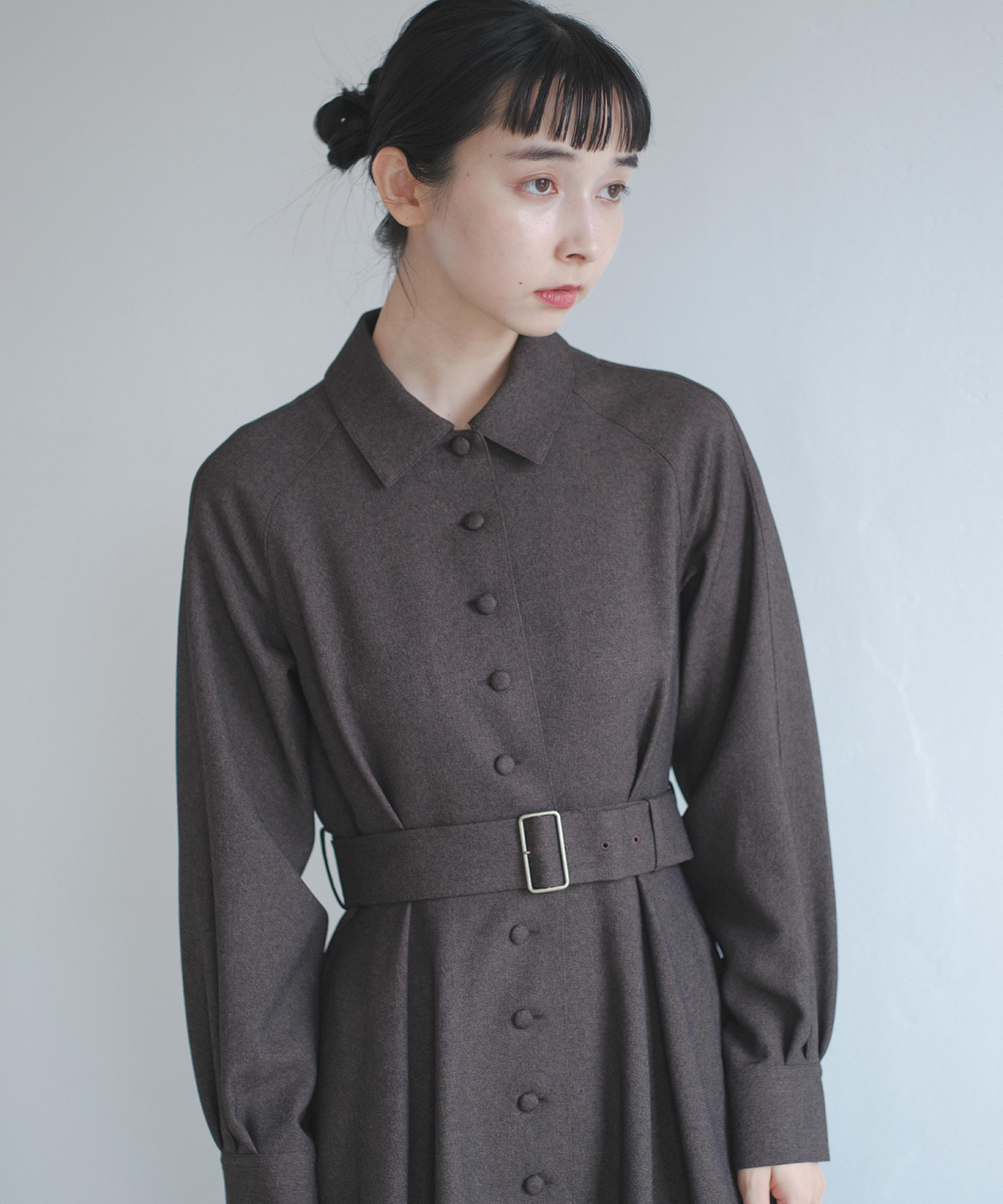 foufou プリミティブシャツカラーワンピース Mサイズ ※ボタンに注意 foufou プリミティブシャツカラーワンピース Mサイズ ※ボタンに注意