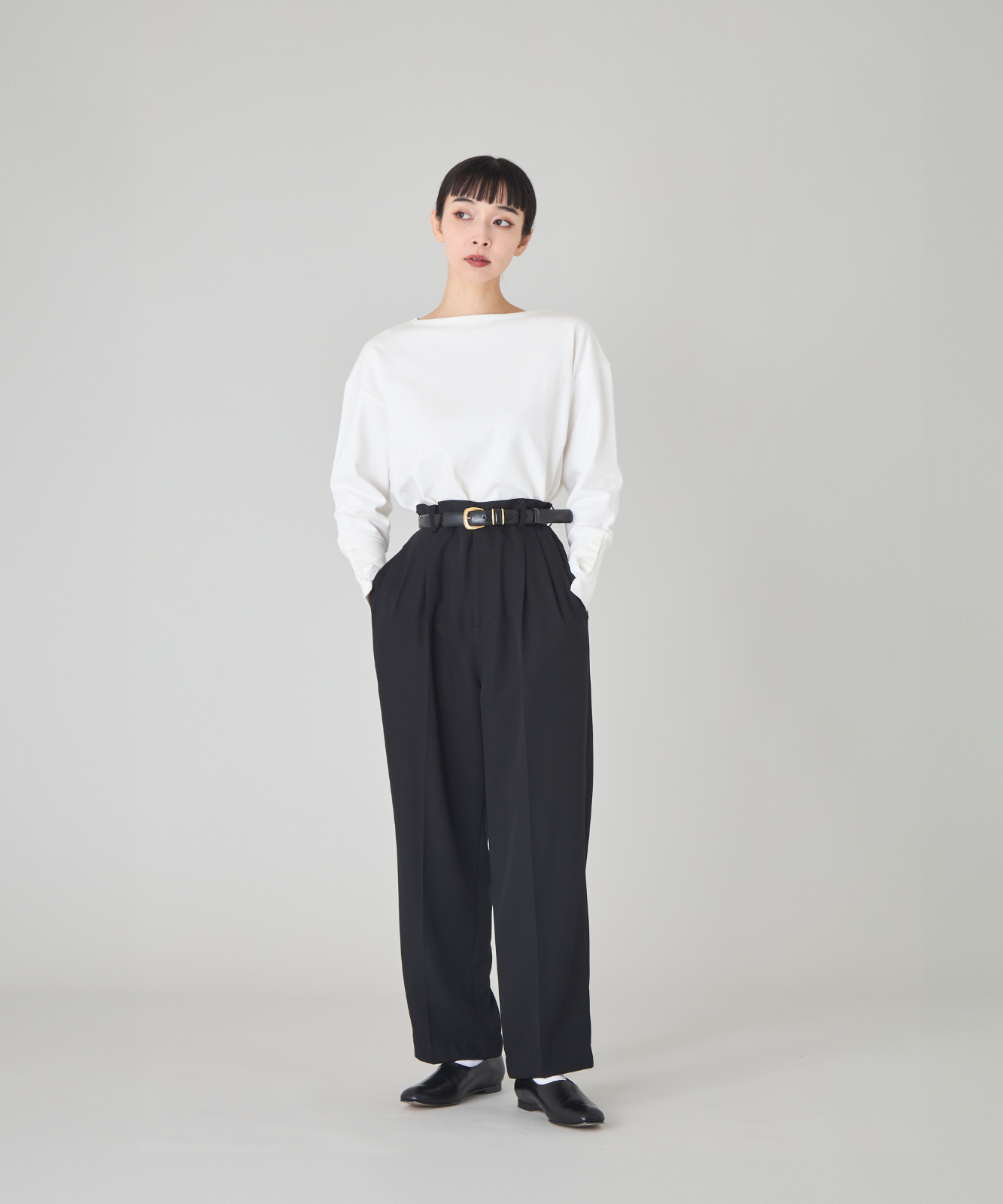 ≪在庫販売≫toro tuck slacks（トロタックスラックス）- ブラック -