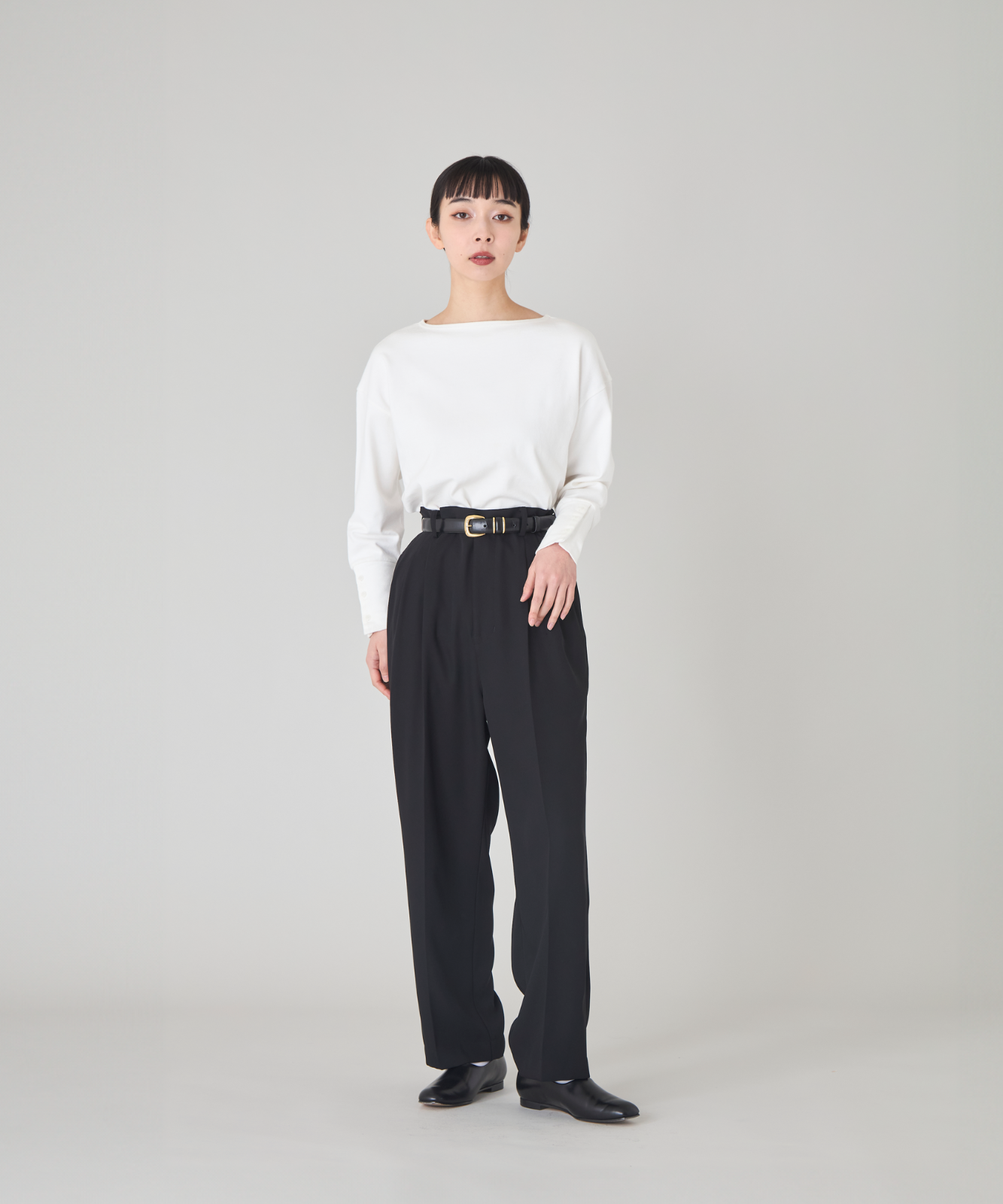 ≪通常販売≫toro tuck slacks(トロタックスラックス)- ブラック -