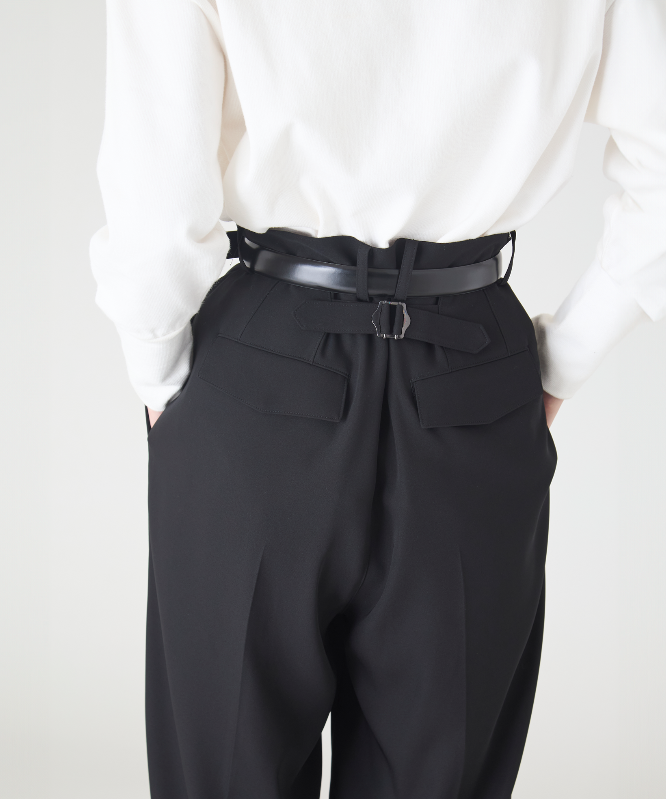 ≪通常販売≫toro tuck slacks(トロタックスラックス)- ブラック -