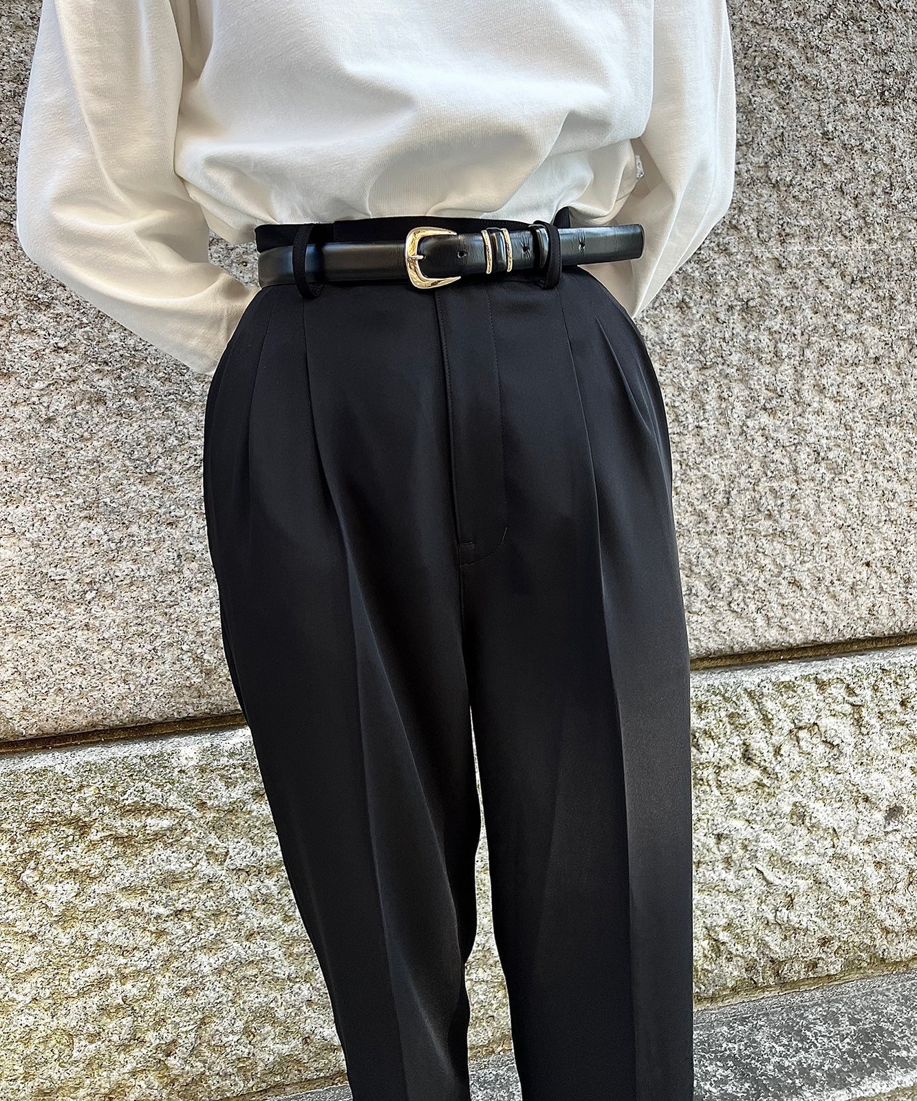 ≪予約販売≫toro tuck slacks(トロタックスラックス)ブラック≪2023年6月16日13:00販売開始≫≪2023年9月上旬発送予定≫