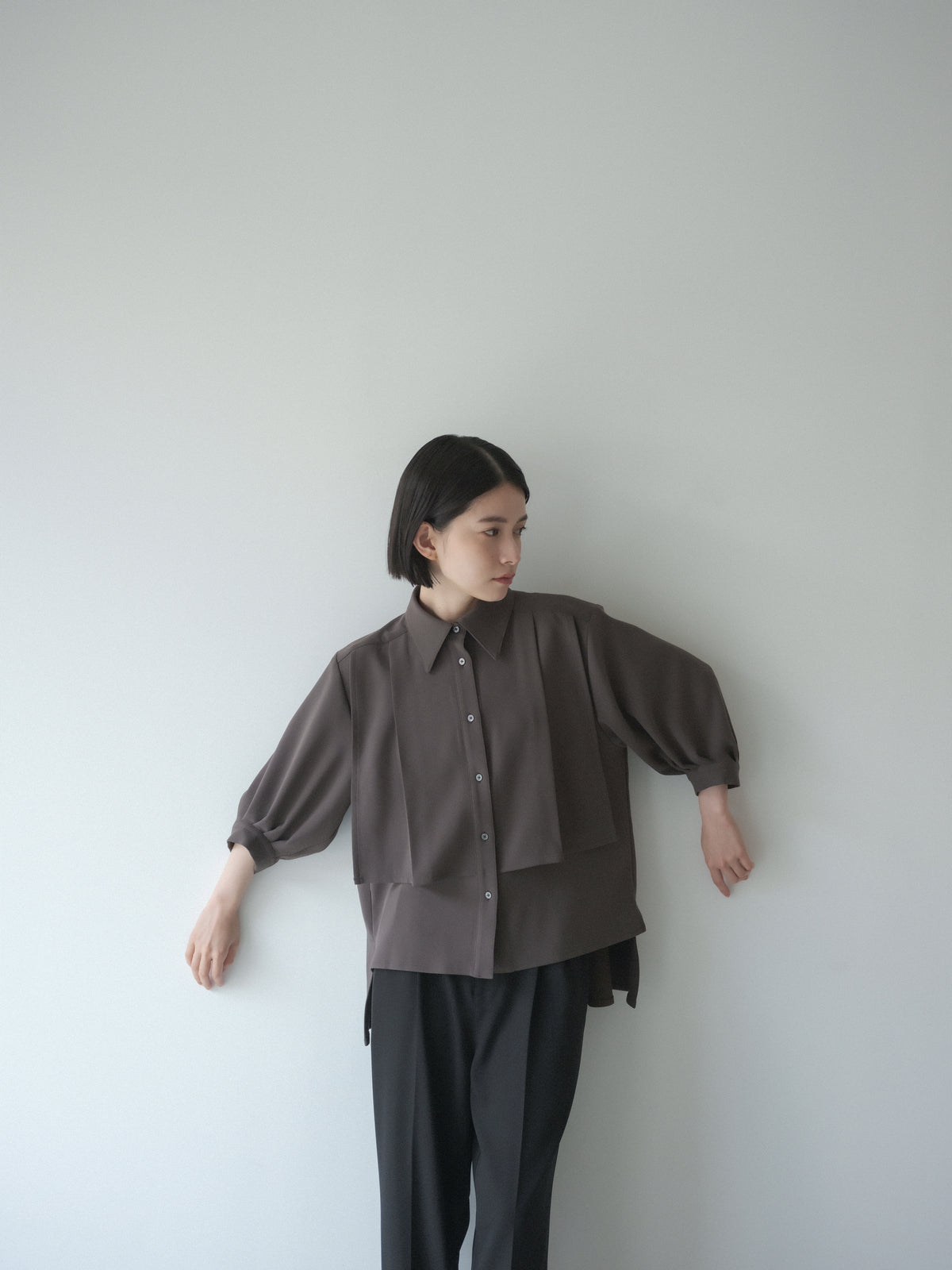 ≪在庫販売≫soft double cross blouse(ソフトダブルクロスブラウス)≪2023年8月2日19:00販売開始≫
