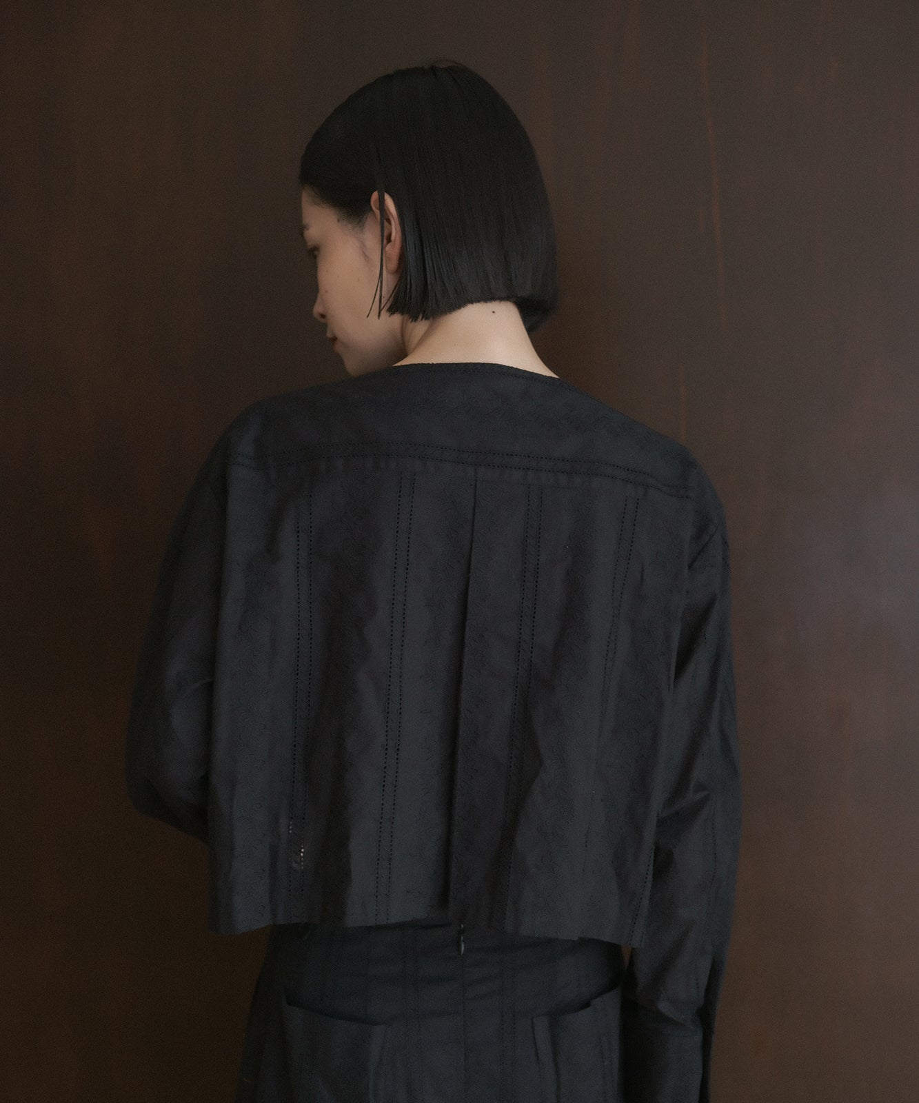 ≪通常販売≫lawn lace no collar jacket(ローンレース ノーカラージャケット)