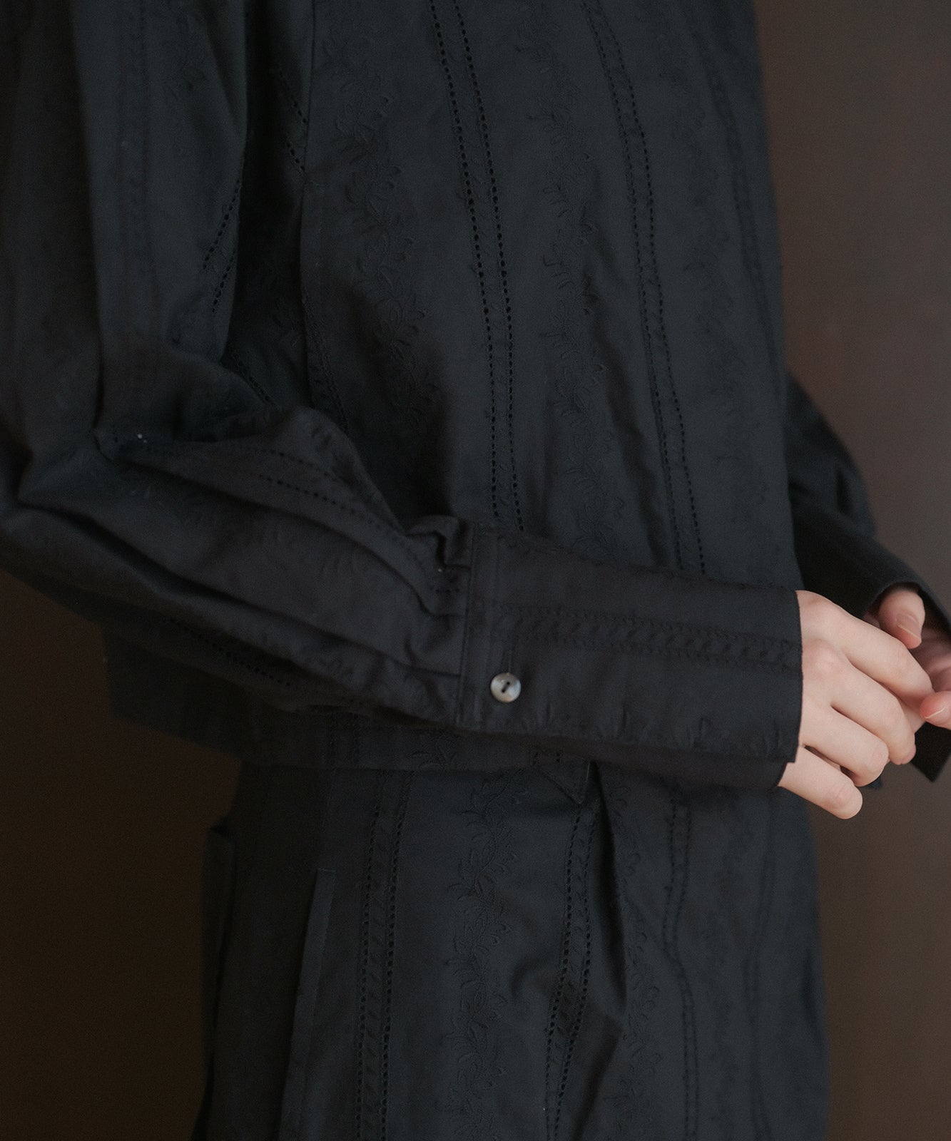 ≪通常販売≫lawn lace no collar jacket(ローンレース ノーカラージャケット)