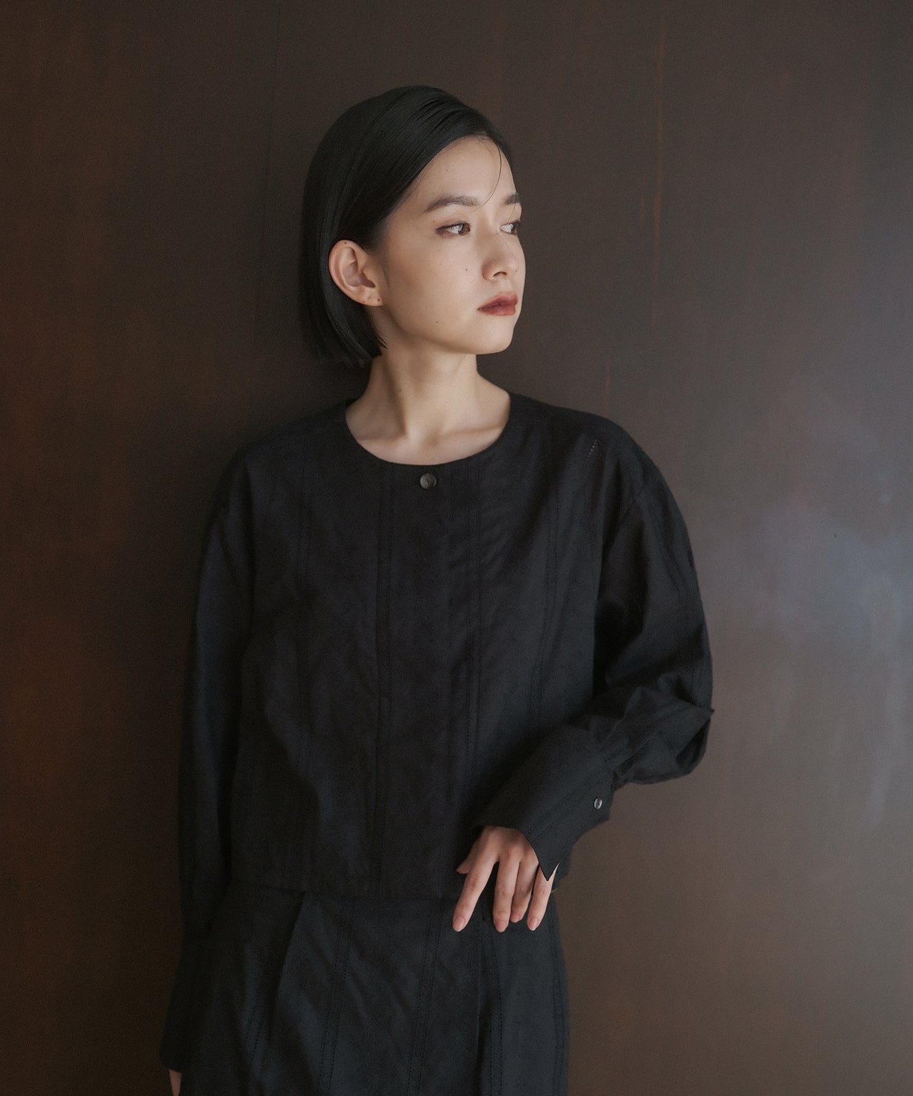 ≪通常販売≫lawn lace no collar jacket(ローンレース ノーカラージャケット)