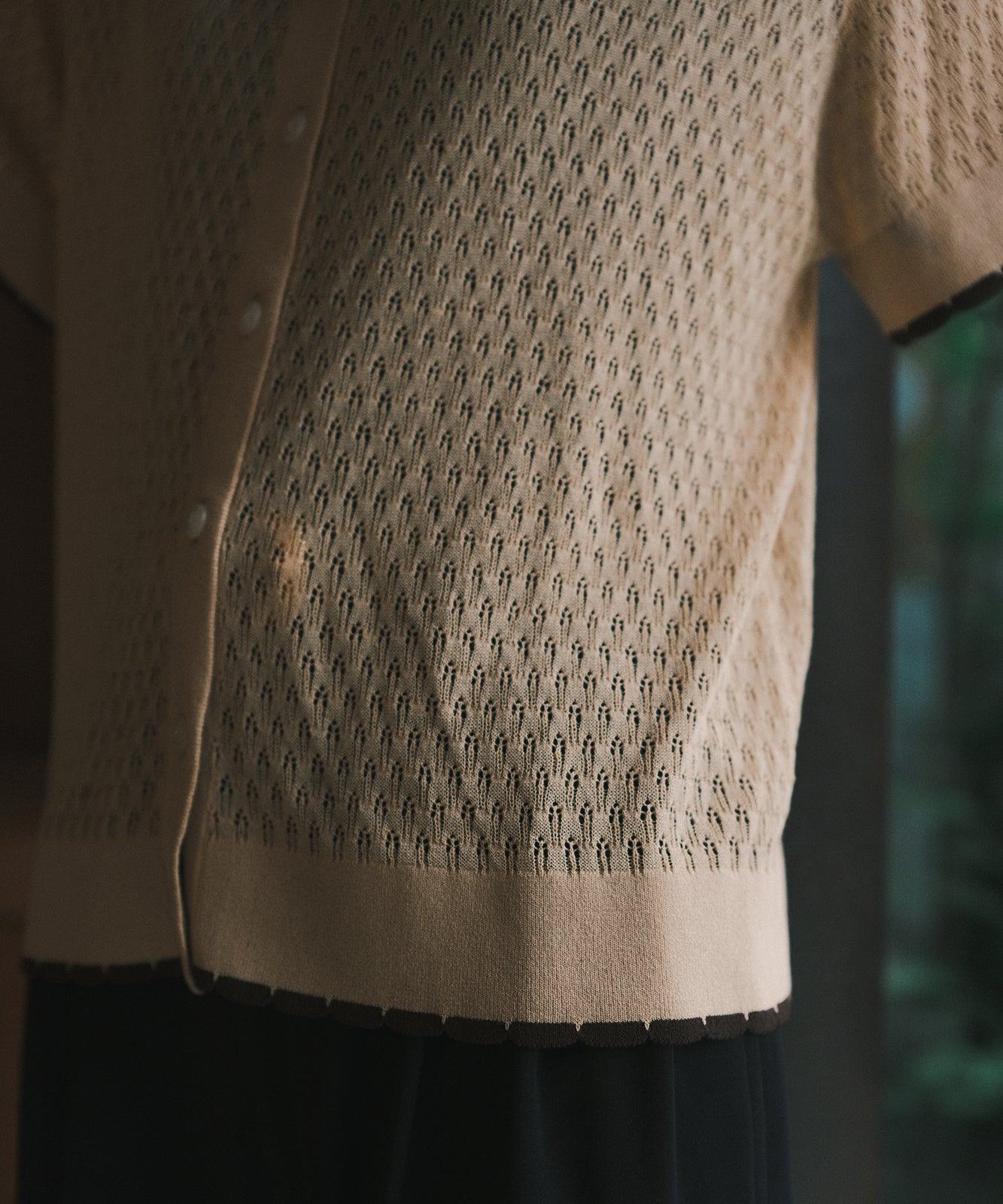 ≪在庫販売≫picot lace cardigan(ピコレースカーディガン)ブラウン≪2023年8月1日19:00販売開始≫