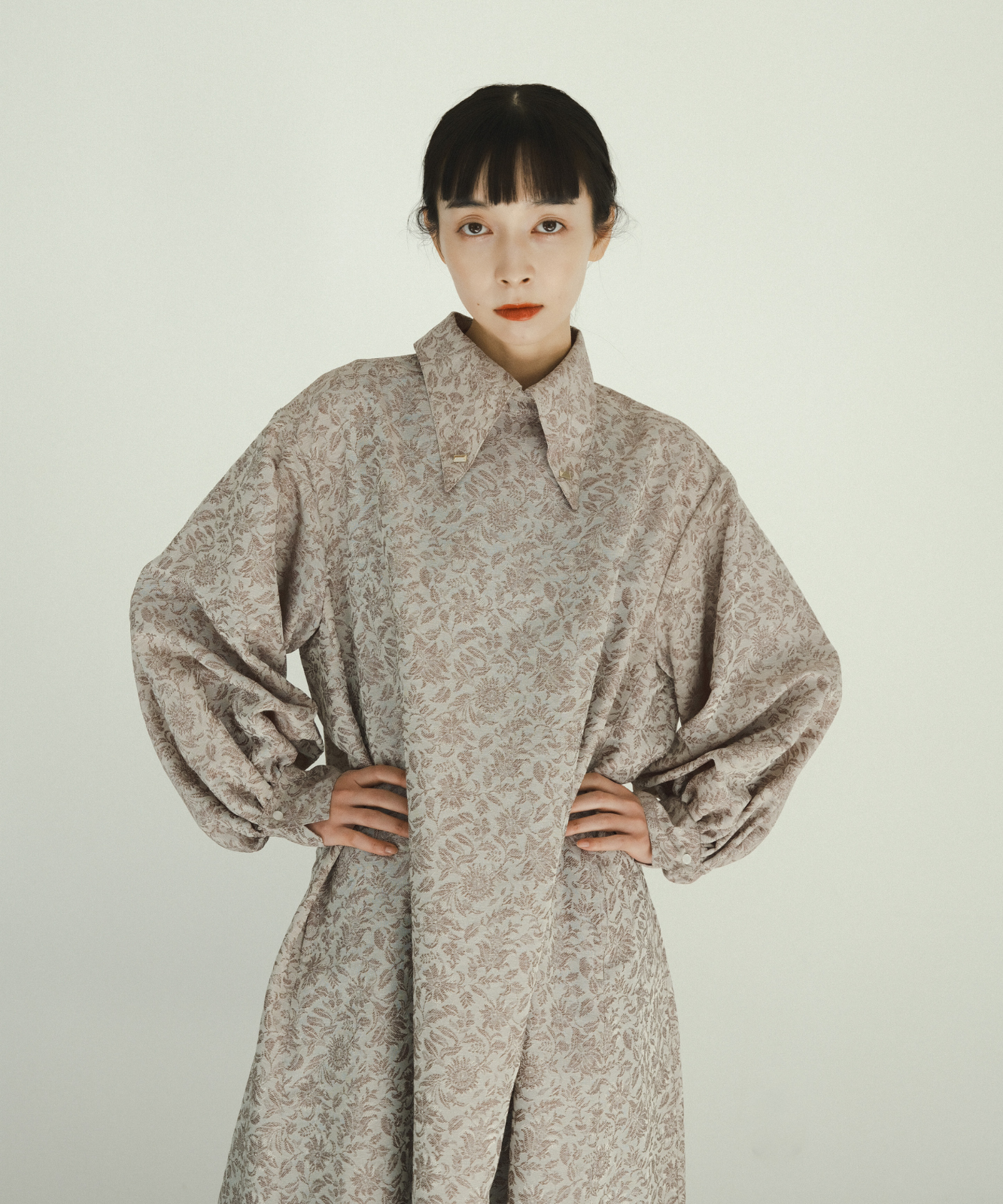 ≪在庫販売≫jacquard button down one piece(ジャカードボタンダウンワンピース)≪2023年10月4日15:00販売開始≫