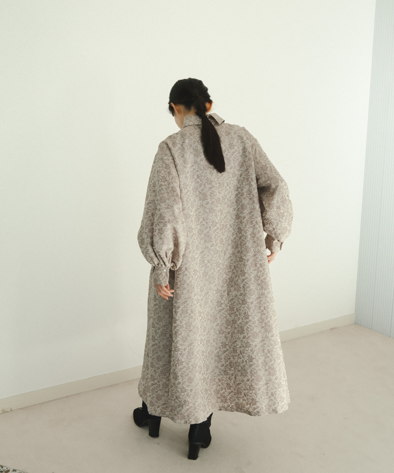 ≪在庫販売≫jacquard button down one piece(ジャカードボタンダウンワンピース)≪2023年10月4日15:00販売開始≫