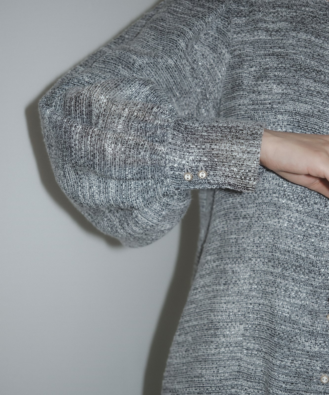 ≪通常販売≫mix tweed vneck one piece(ミックスツイードVネックワンピース)